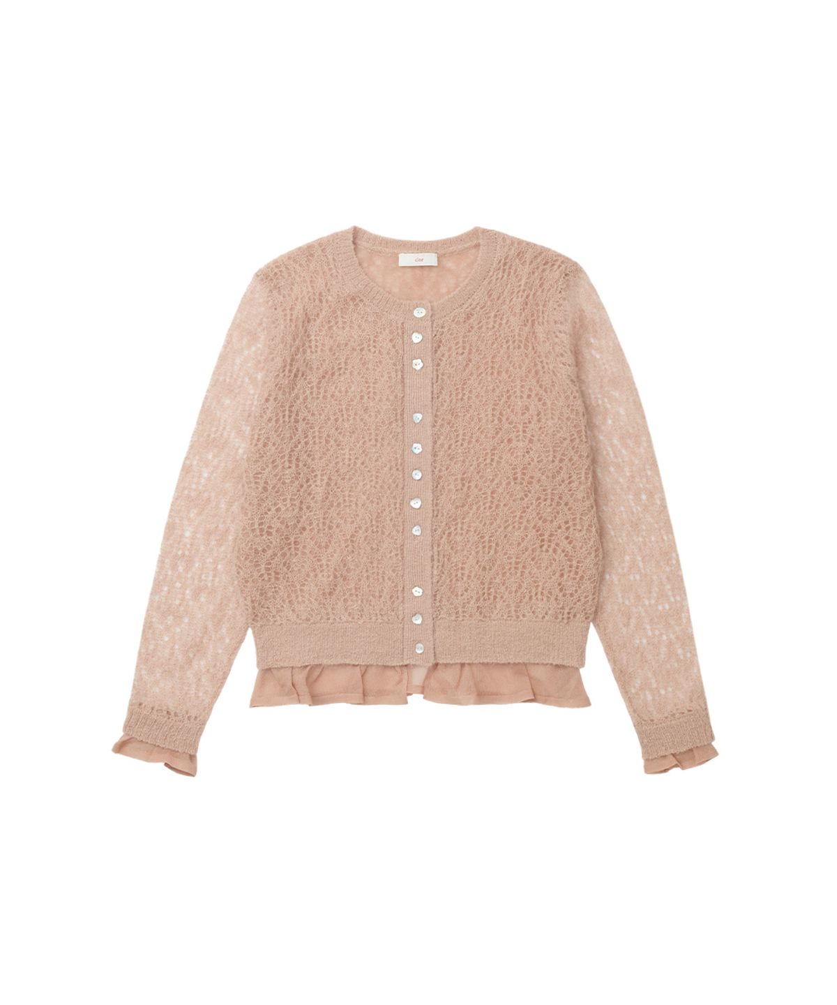 클로르(CLOR) MOHAIR SHEER CARDIGAN - 3 colors