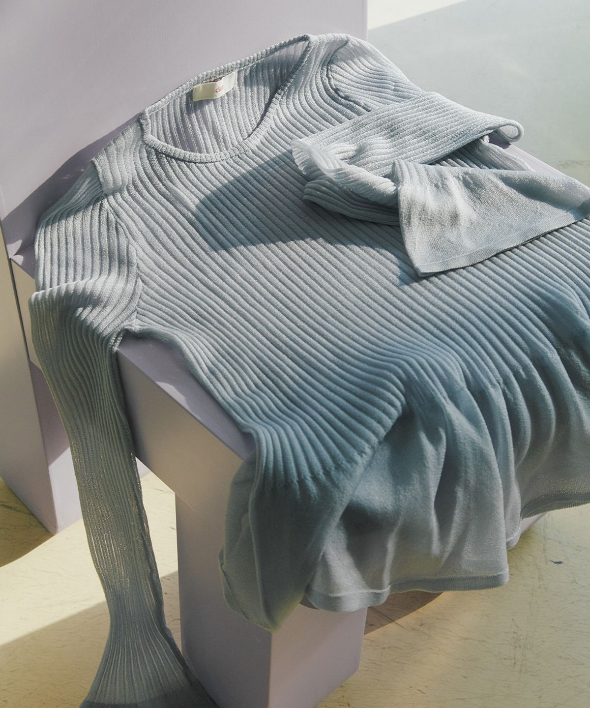 클로르(CLOR) SHEER KNIT TOP - 3 colors