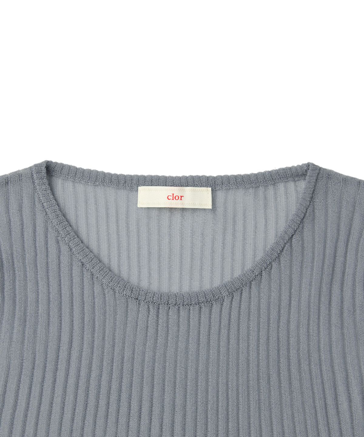 클로르(CLOR) SHEER KNIT TOP - 3 colors