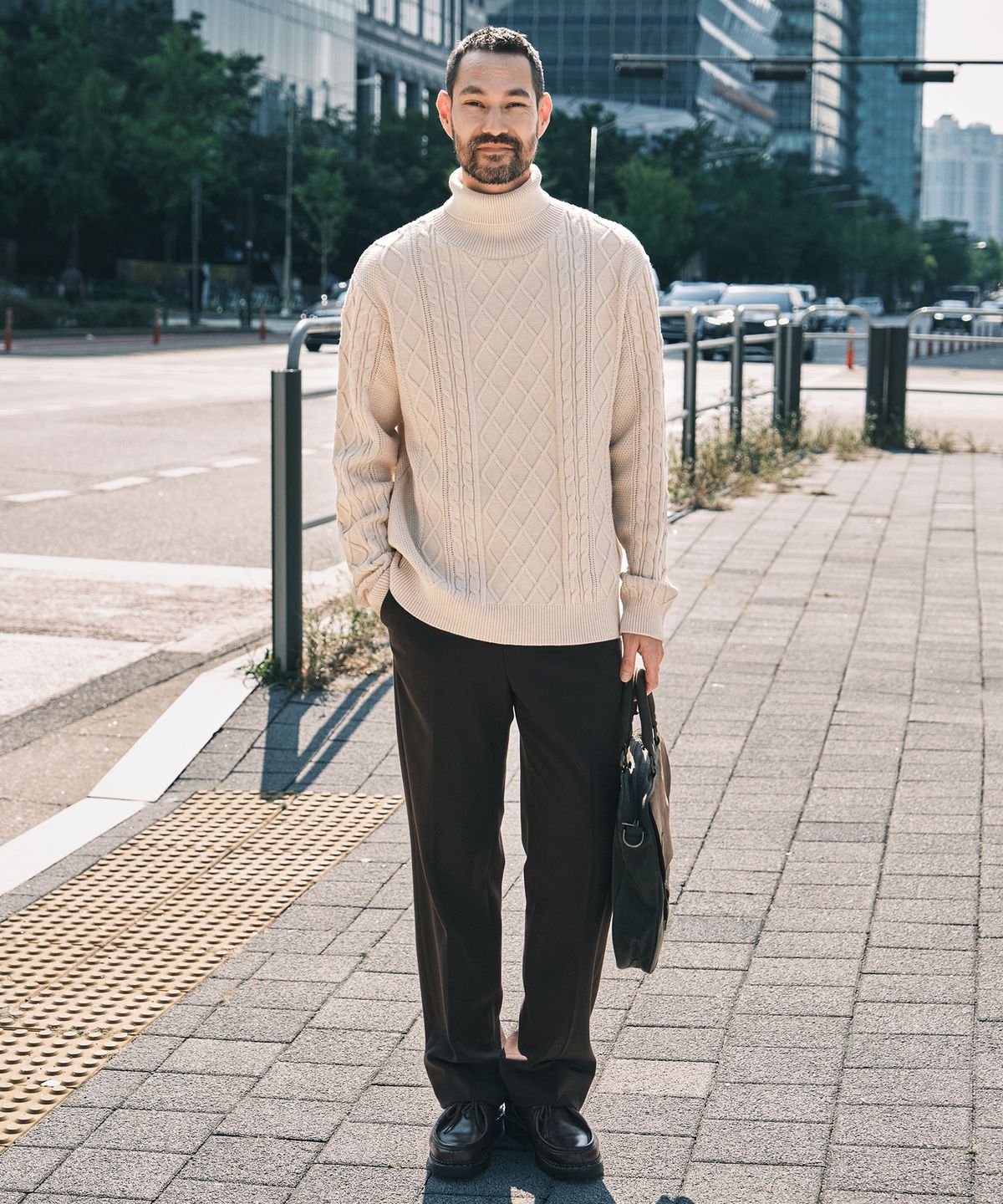 에스티코(STCO) 기모 와이드 슬랙스_브라운_SPAXA13WSH