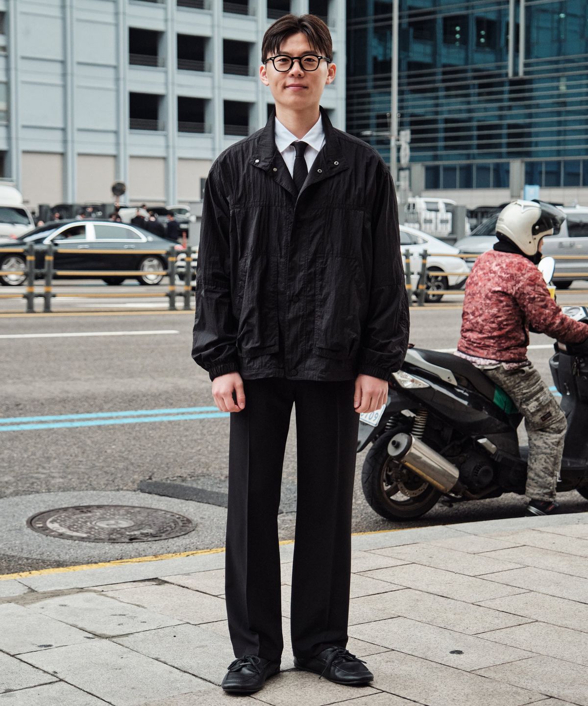 에스티코(STCO) 하이넥 경량 점퍼_블랙 (오버핏)_SJPXB71OSB