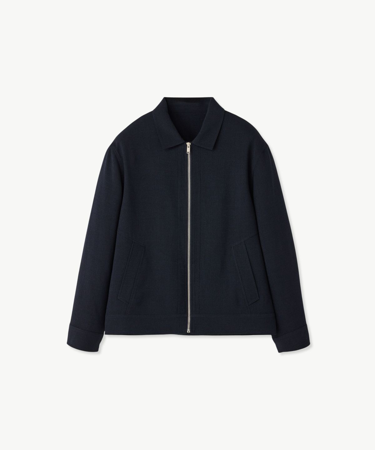 에스티코(STCO) 텍스처 폴리 트러커 점퍼_네이비 (세미오버핏)_SJPXB01NSN