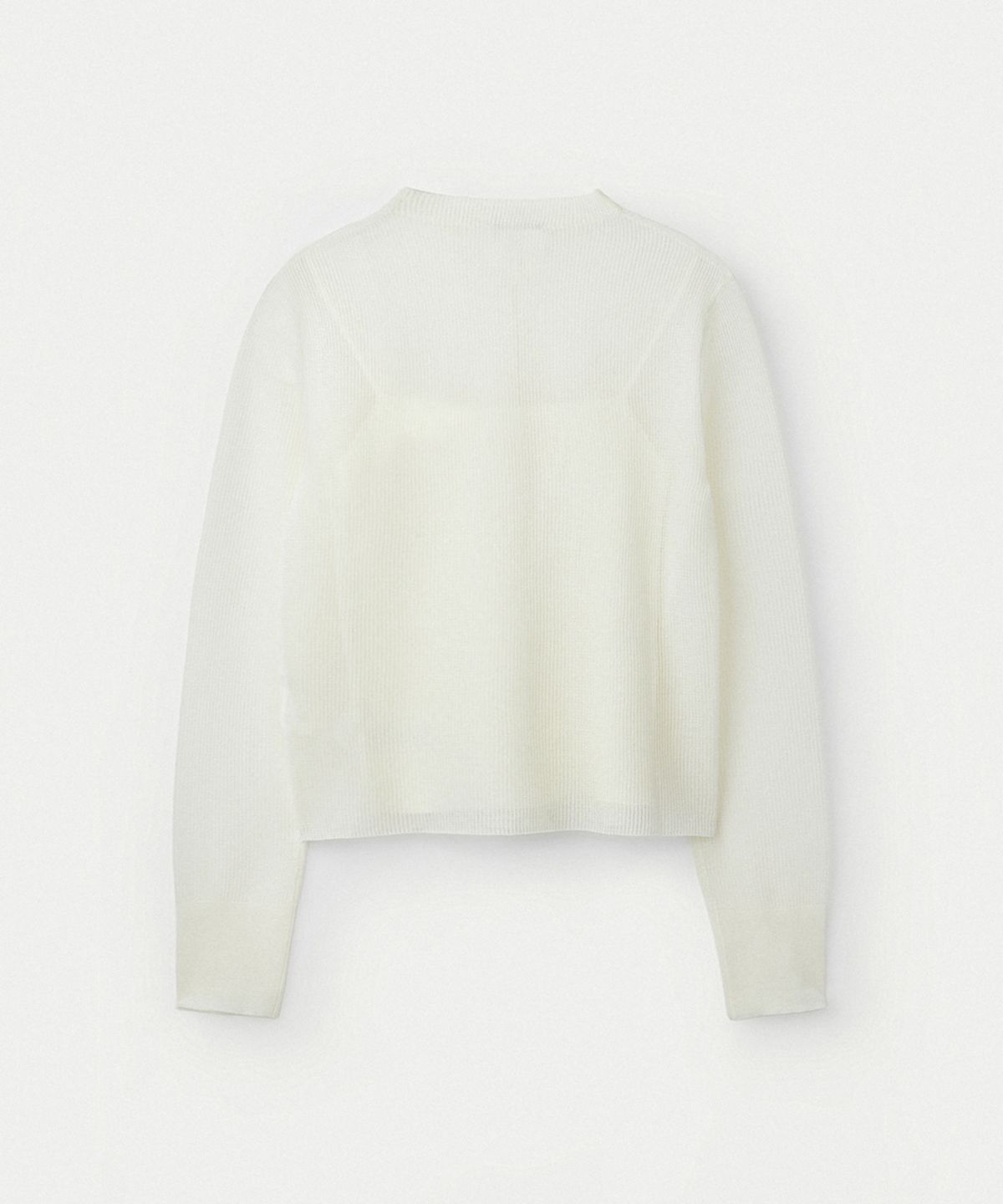 우마뭉(UMARMUNG) Sheer Cotton Cardigan With Camisole_Ivory