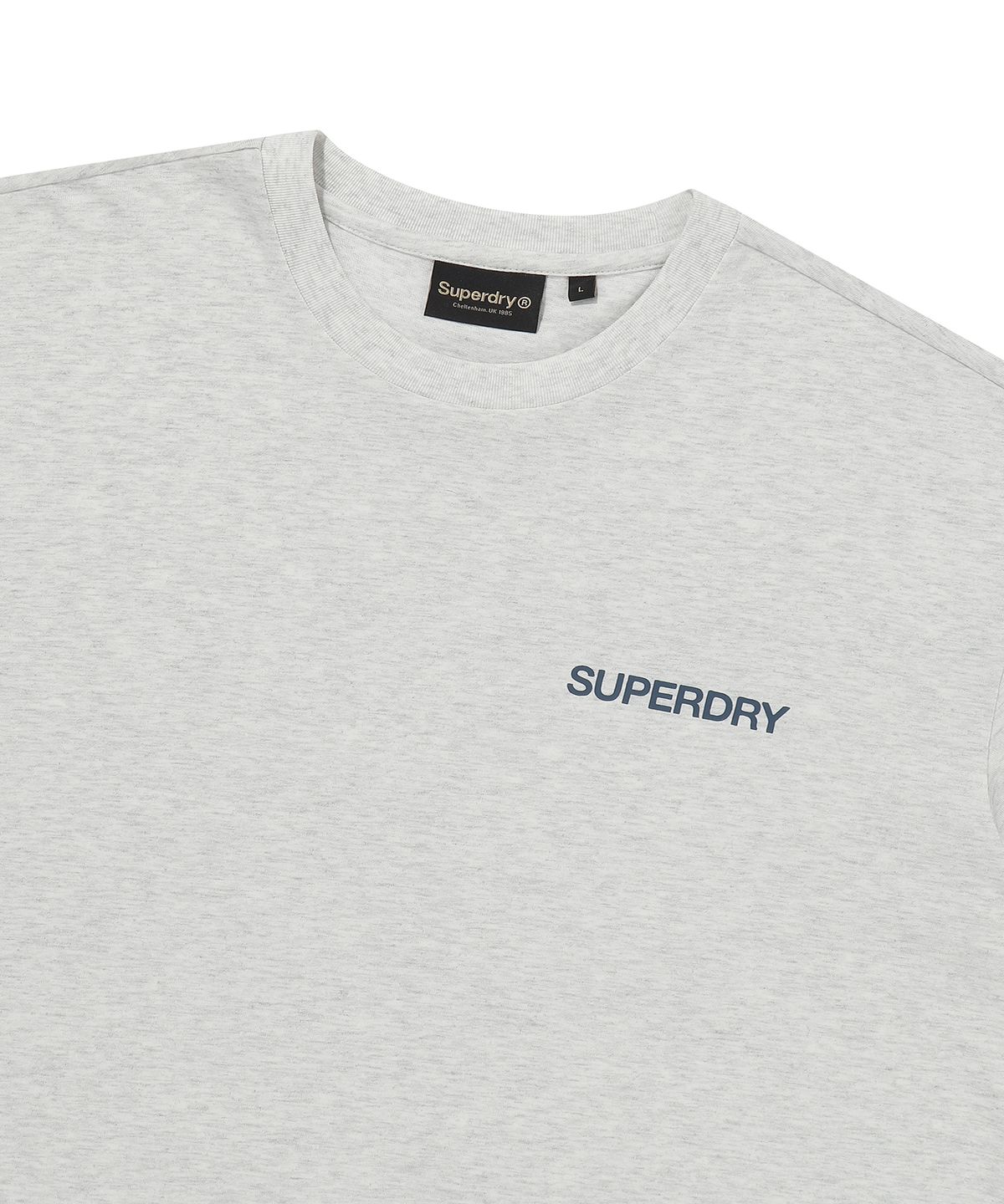 슈퍼드라이(SUPERDRY) 워크 라벨 그래픽 반팔 티셔츠 라이트그레이 SDUISCQ71LGR
