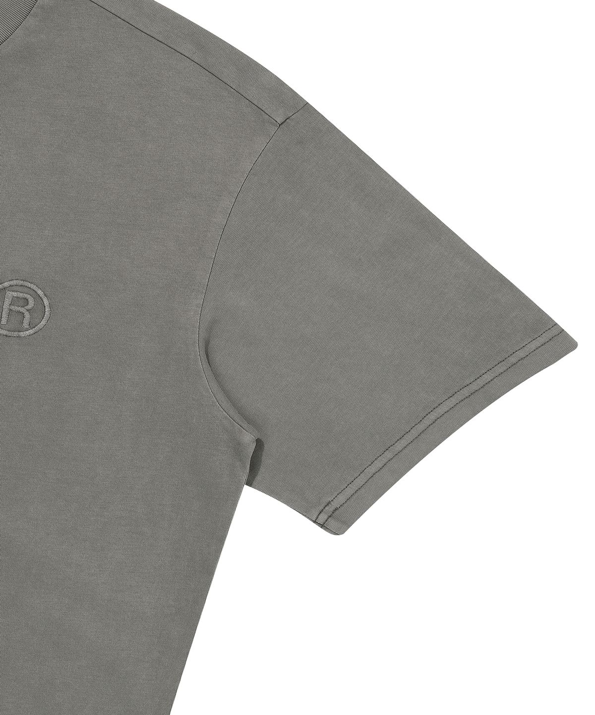 슈퍼드라이(SUPERDRY) 로고 워시드 반팔 티셔츠 그레이 SDUISCQ14GRY