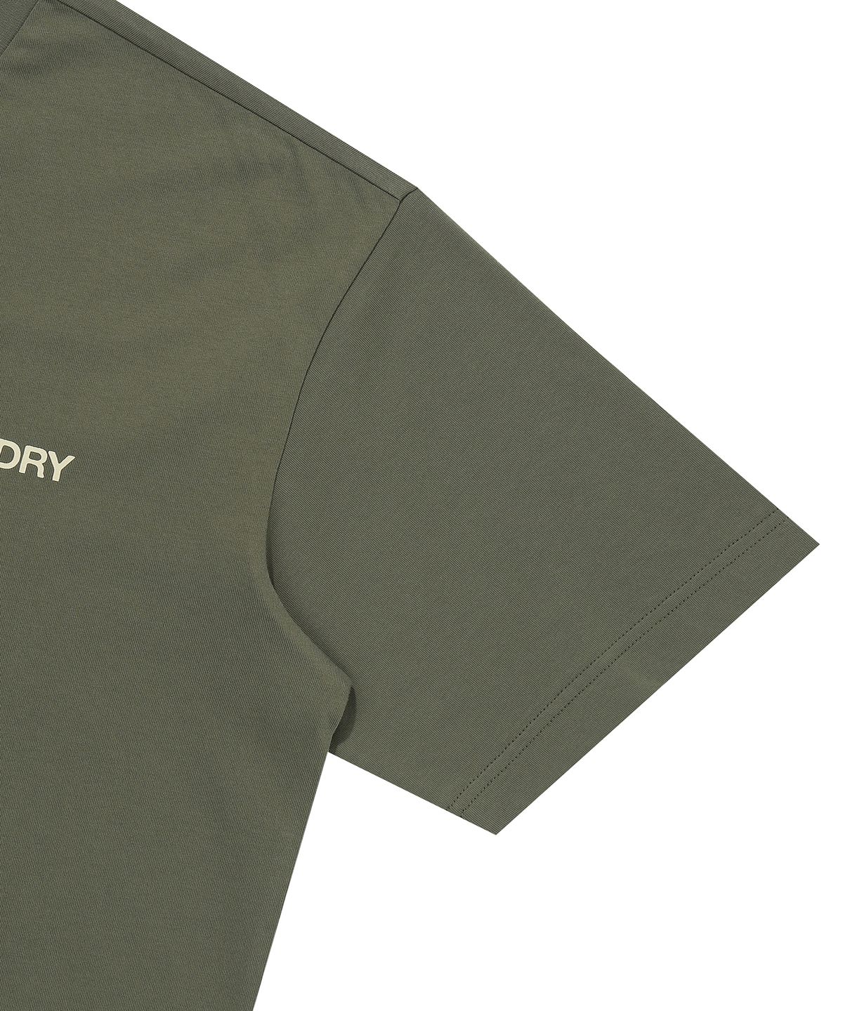 슈퍼드라이(SUPERDRY) 워크 라벨 그래픽 반팔 티셔츠 카키 SDUISCQ71KHK