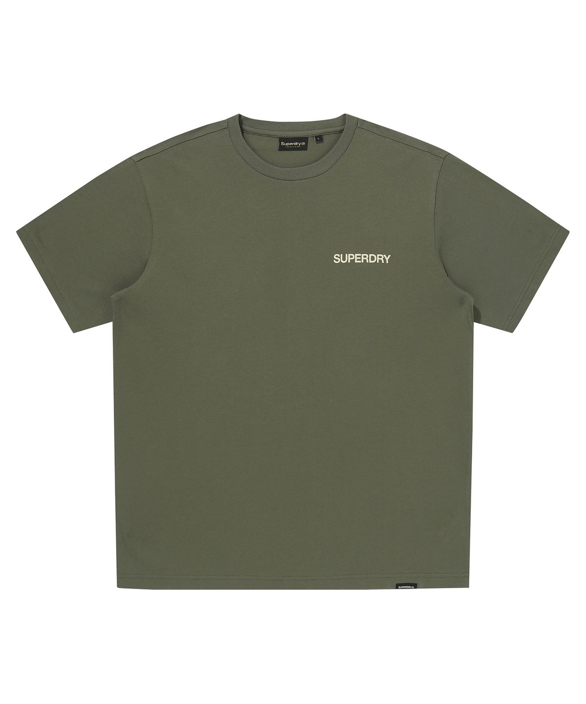 슈퍼드라이(SUPERDRY) 워크 라벨 그래픽 반팔 티셔츠 카키 SDUISCQ71KHK
