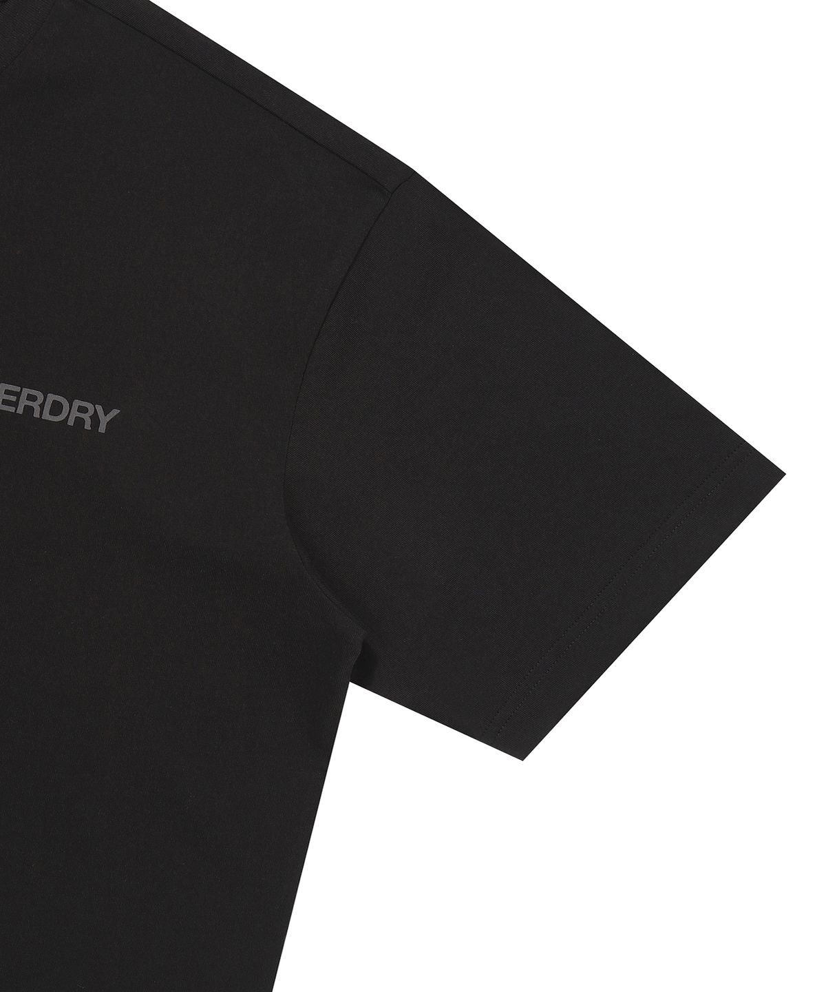슈퍼드라이(SUPERDRY) 워크 라벨 그래픽 반팔 티셔츠 블랙 SDUISCQ71BLK