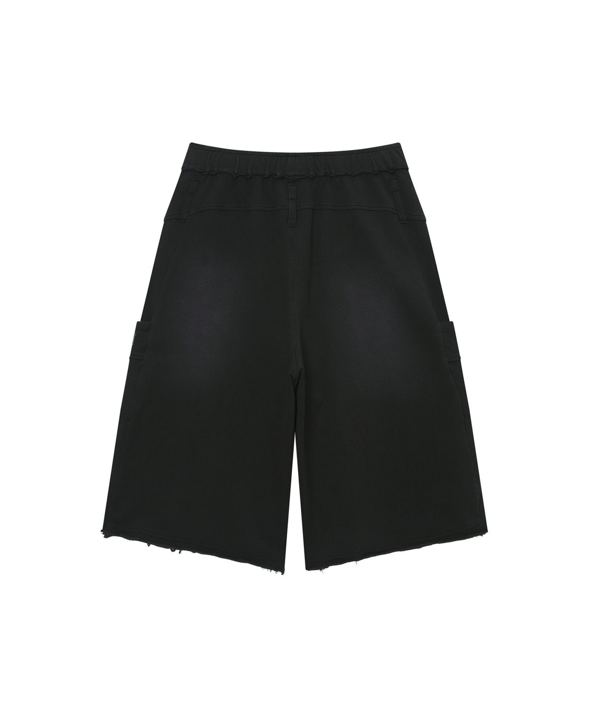 슈퍼드라이(SUPERDRY) 우먼스 워시드 버뮤다 스웻 팬츠 블랙 SDFLRCQ48BLK