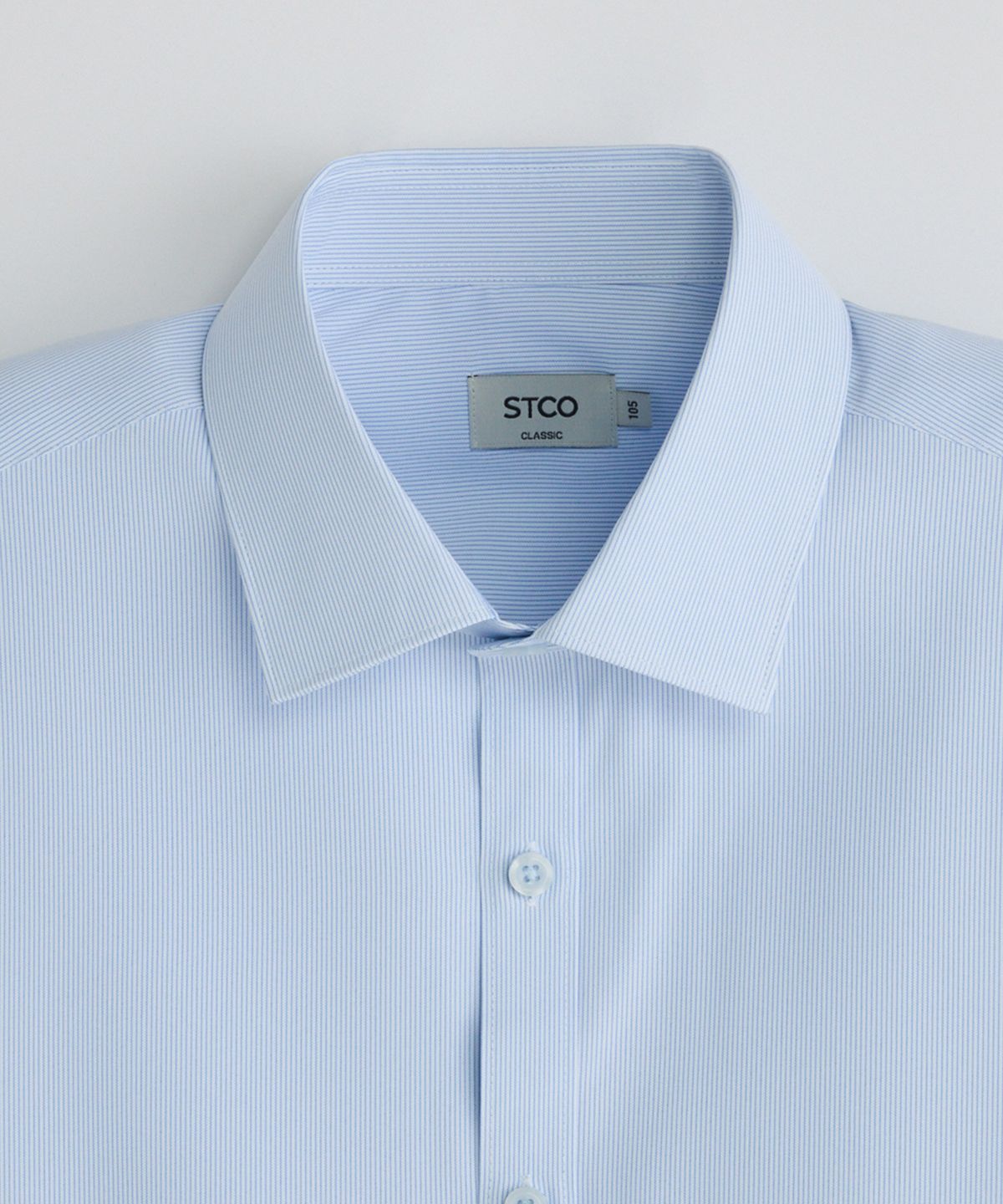 에스티코(STCO) 뽀송 쿨맥스 반팔 셔츠_블루 (클래식핏)_SDSXB55CTL