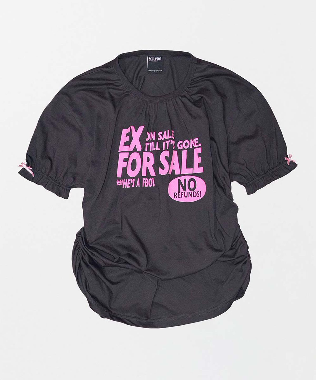 스컬프터(SCULPTOR) Garage Shirring Tee Charcoal