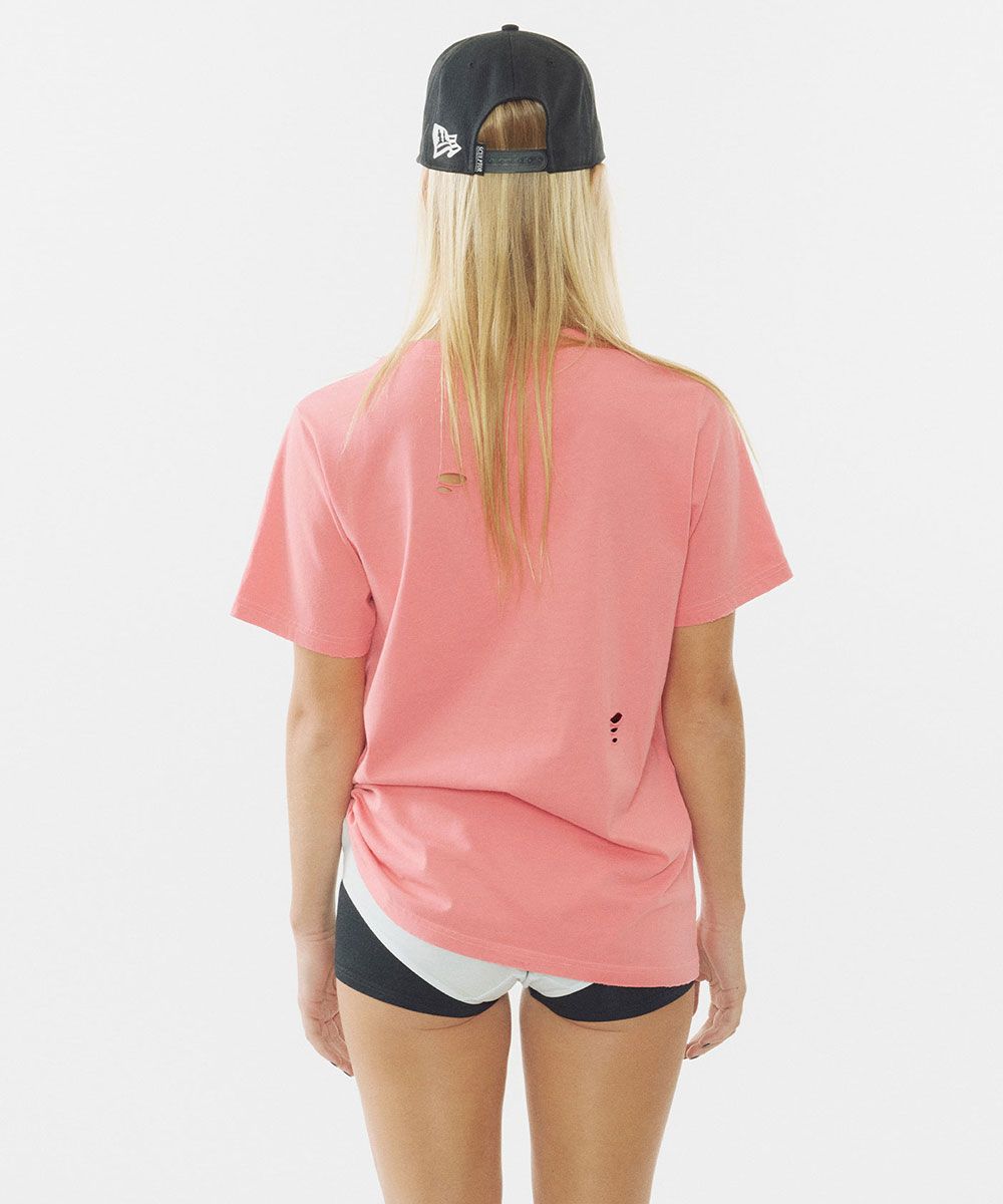 스컬프터(SCULPTOR) Distressed Muse Tee Salmon - 사이즈 & 후기 | 무신사