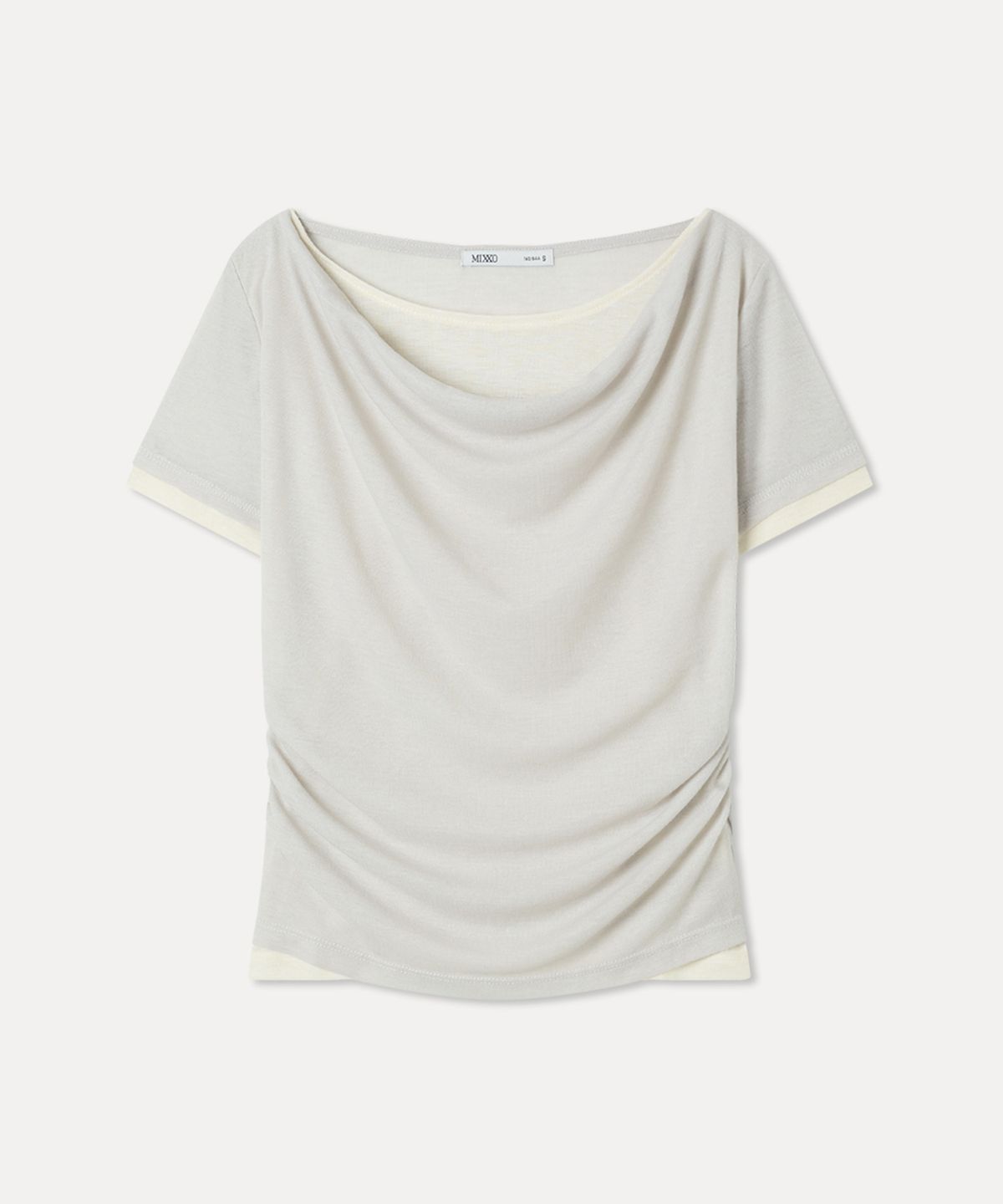 미쏘(MIXXO) 레이어드 반팔 티셔츠_MIWHWG501A
