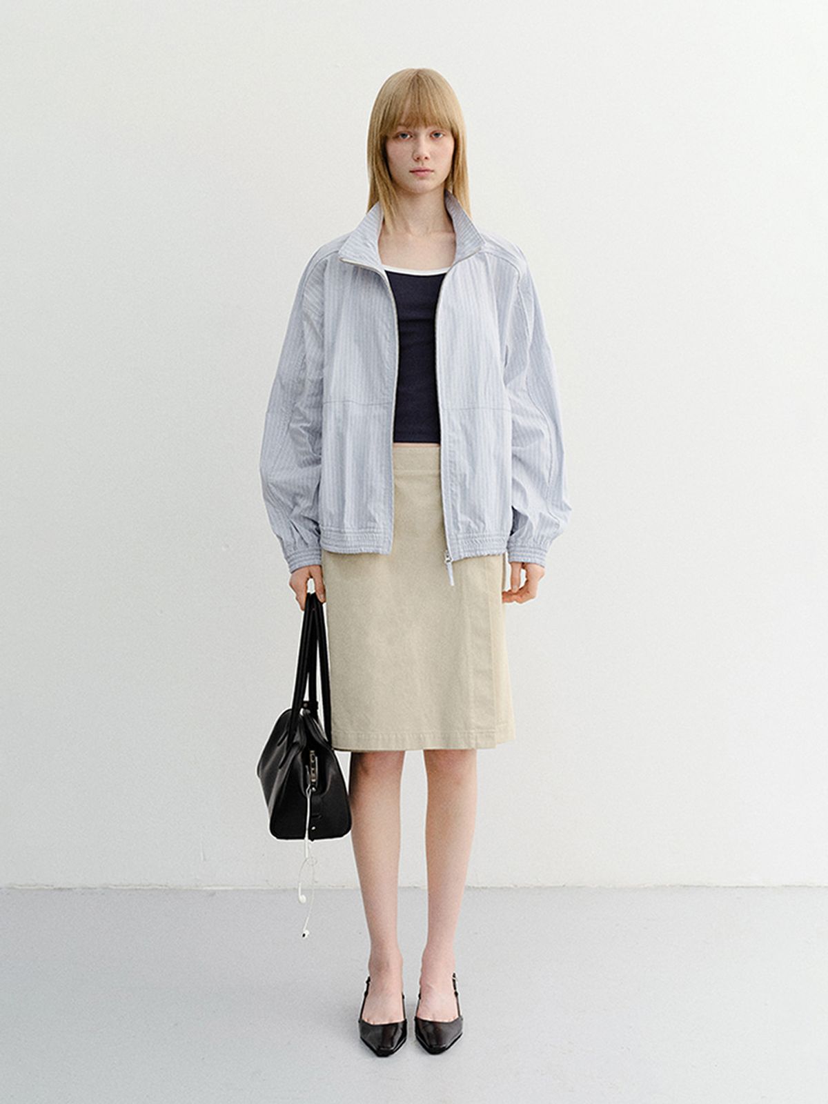 던스트(DUNST) 90S MIDI SKIRT_UDSK6B226_BEIGE