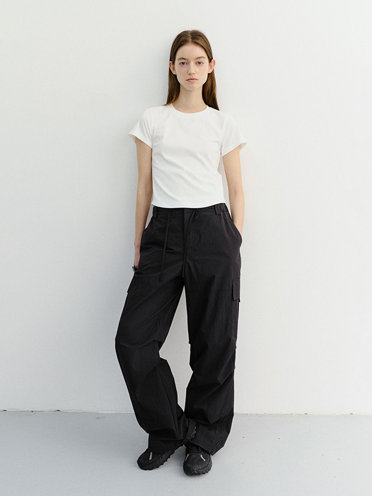 던스트(DUNST) CURVED HEM SLIM TOP_UDTS6B225_WHITE