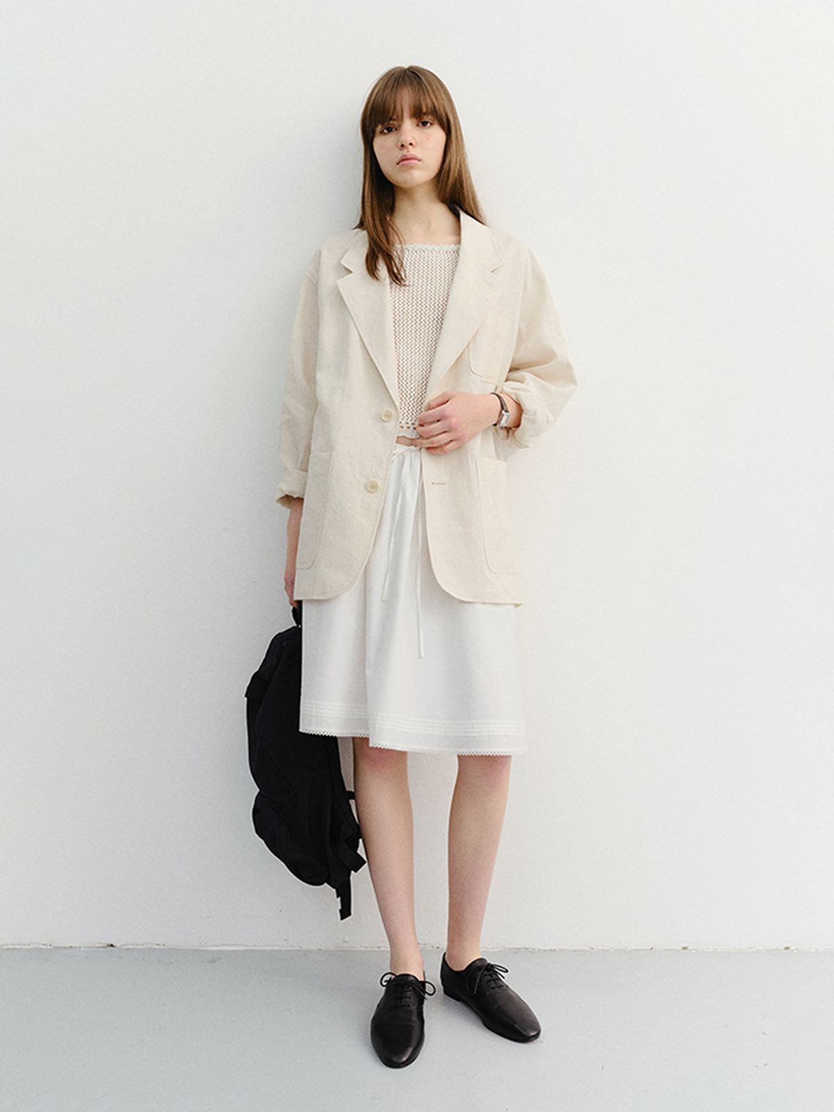 던스트(DUNST) UNISEX SOFT TAILORED JACKET_UDJA6B123_CREAM
