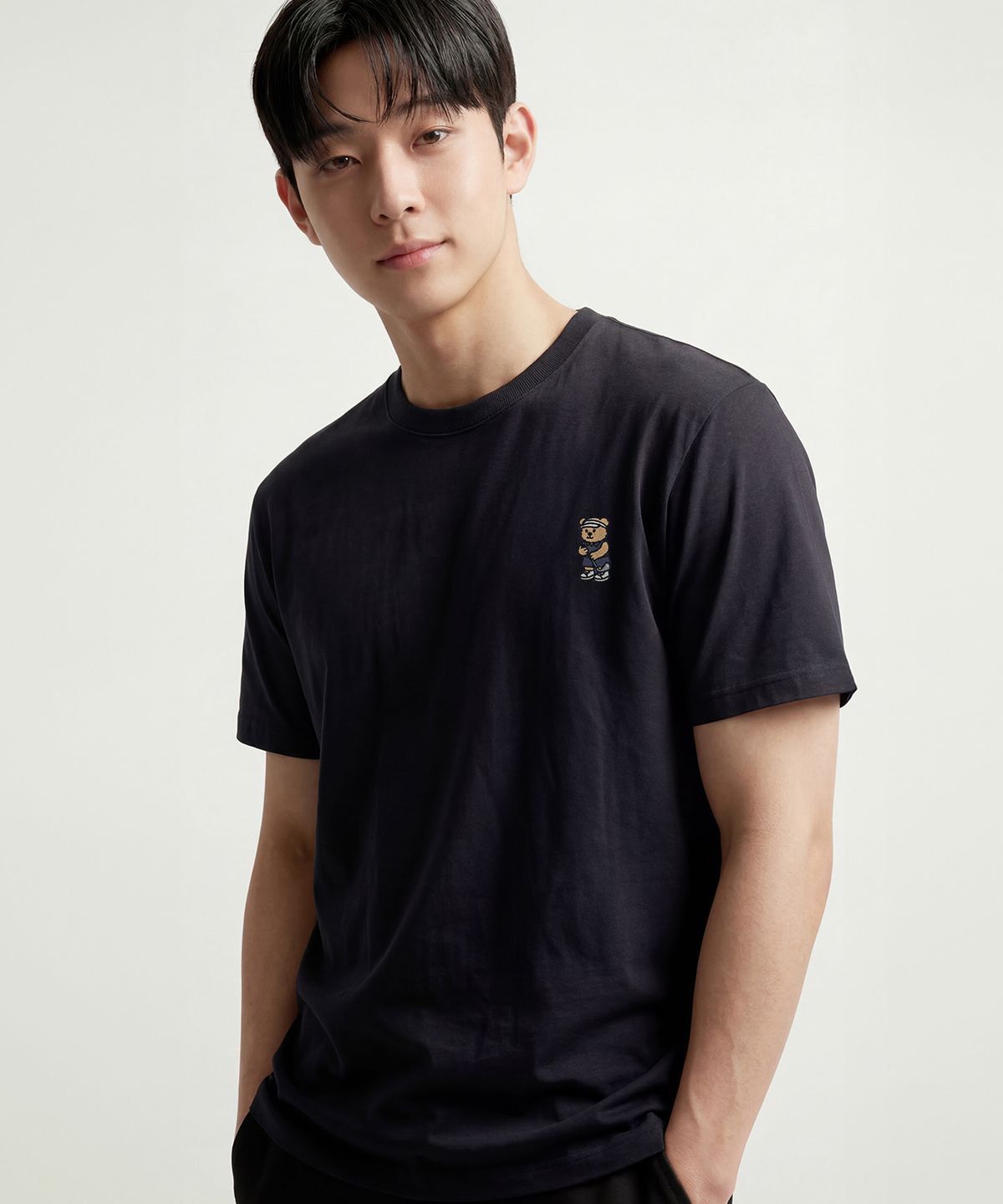 옥스타(OKSTAR) 골프 곰돌이 자수 반팔티