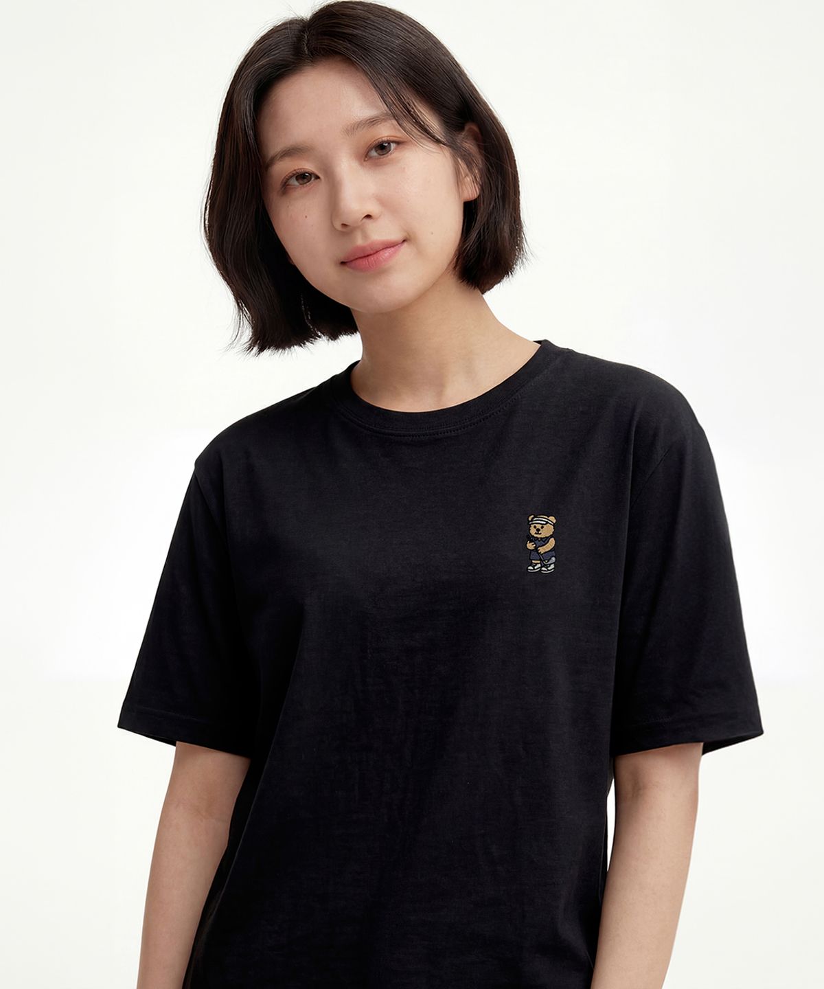 옥스타(OKSTAR) 골프 곰돌이 자수 반팔티