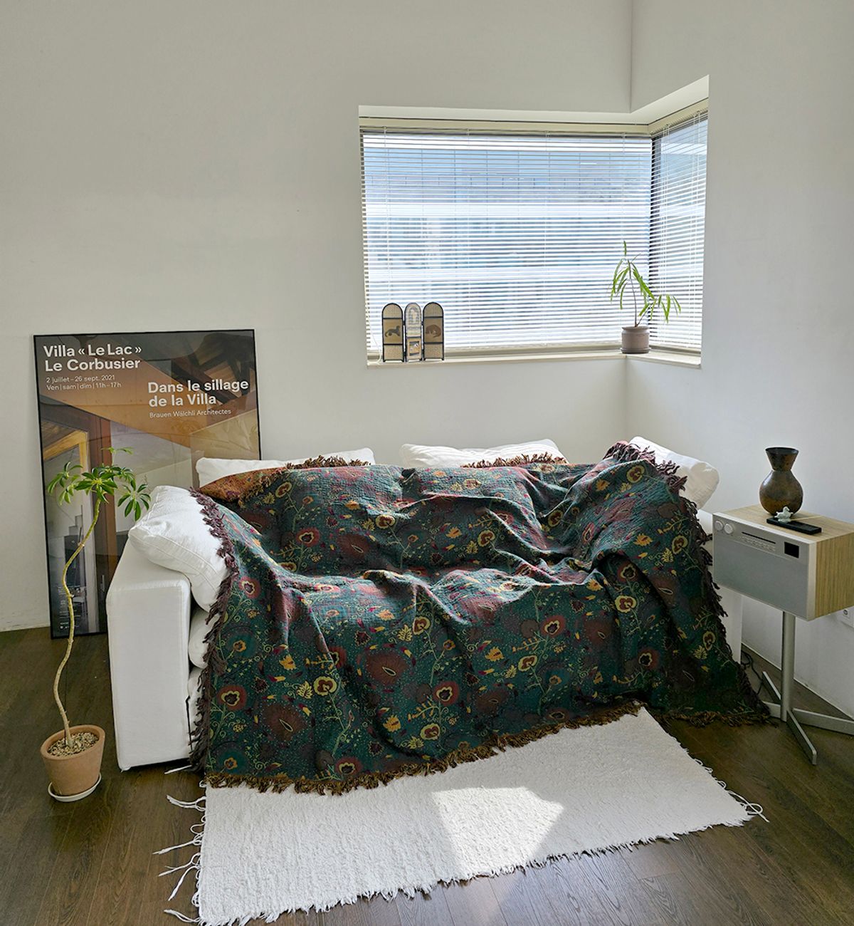 블랑쉬하우스(BLANCHE HOUSE) 블랑쉬 빈티지 보태니컬 퀸사이즈 150x200 리버서블 거즈이불
