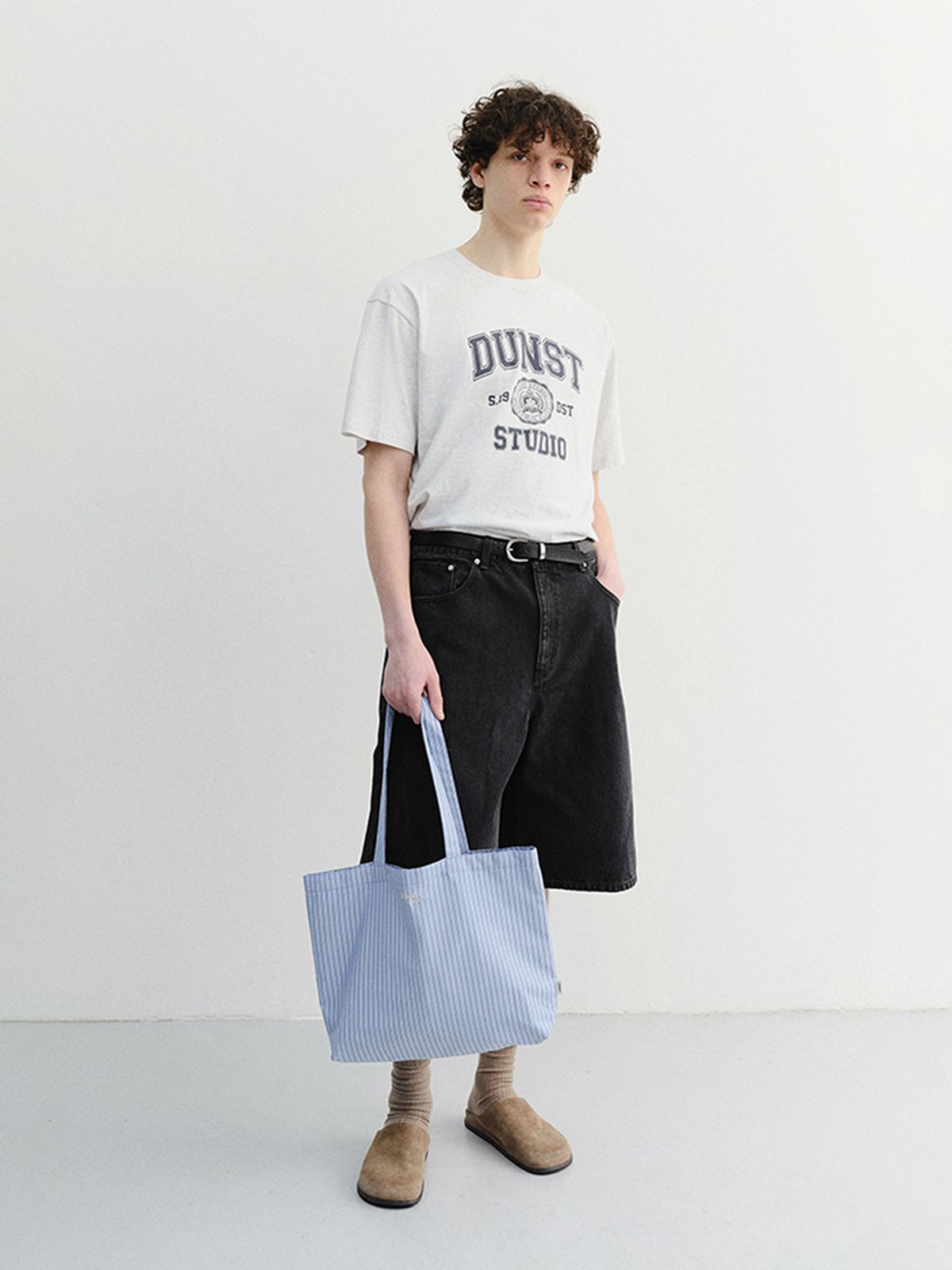 던스트 포 맨(DUNST FOR MEN) STRIPE EASY SHOPPER_UNISEX_UDBA6E213_BLUE STRIPE