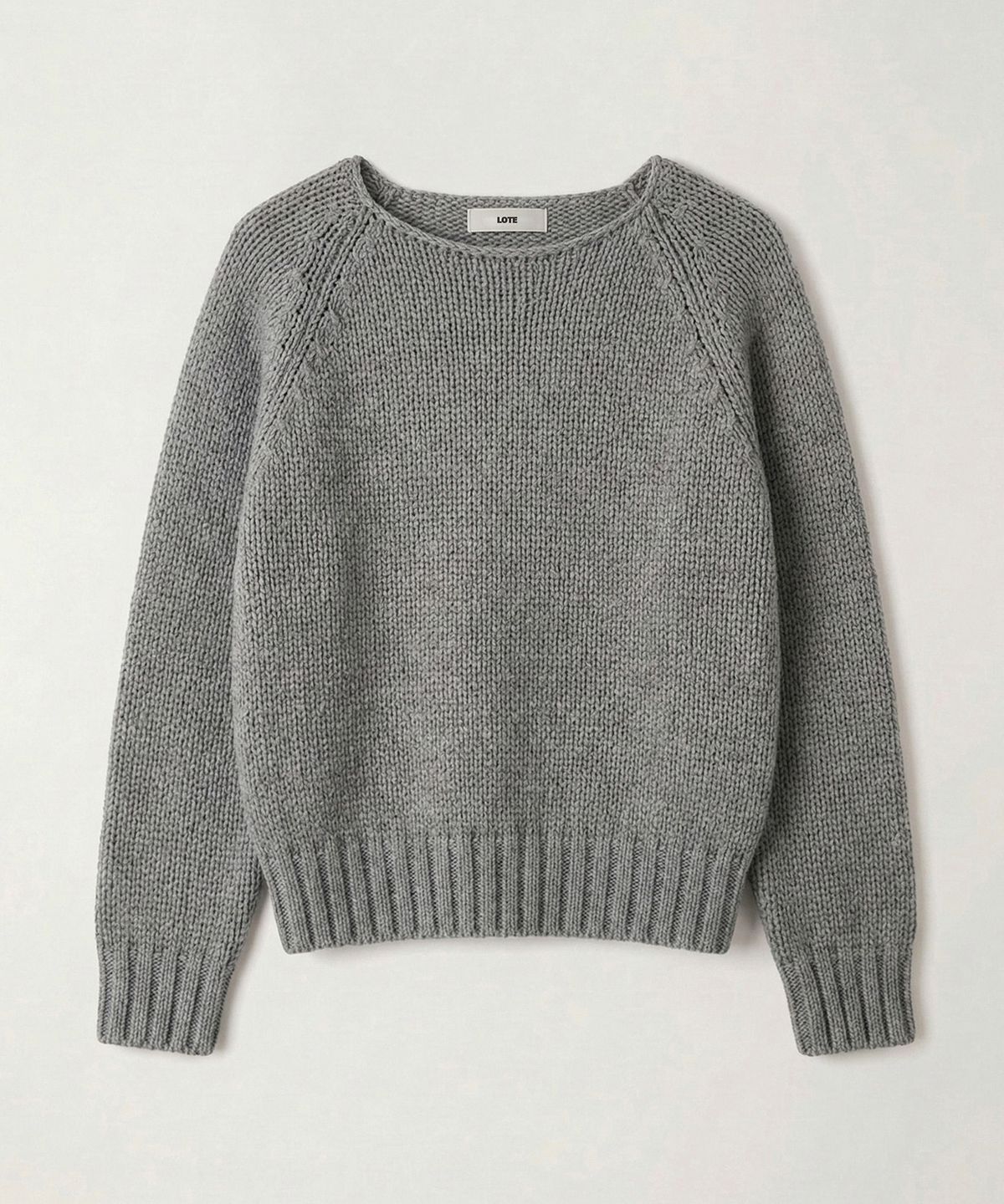 로트(LOTE) Chunky Boat Neck Knit_3 Color