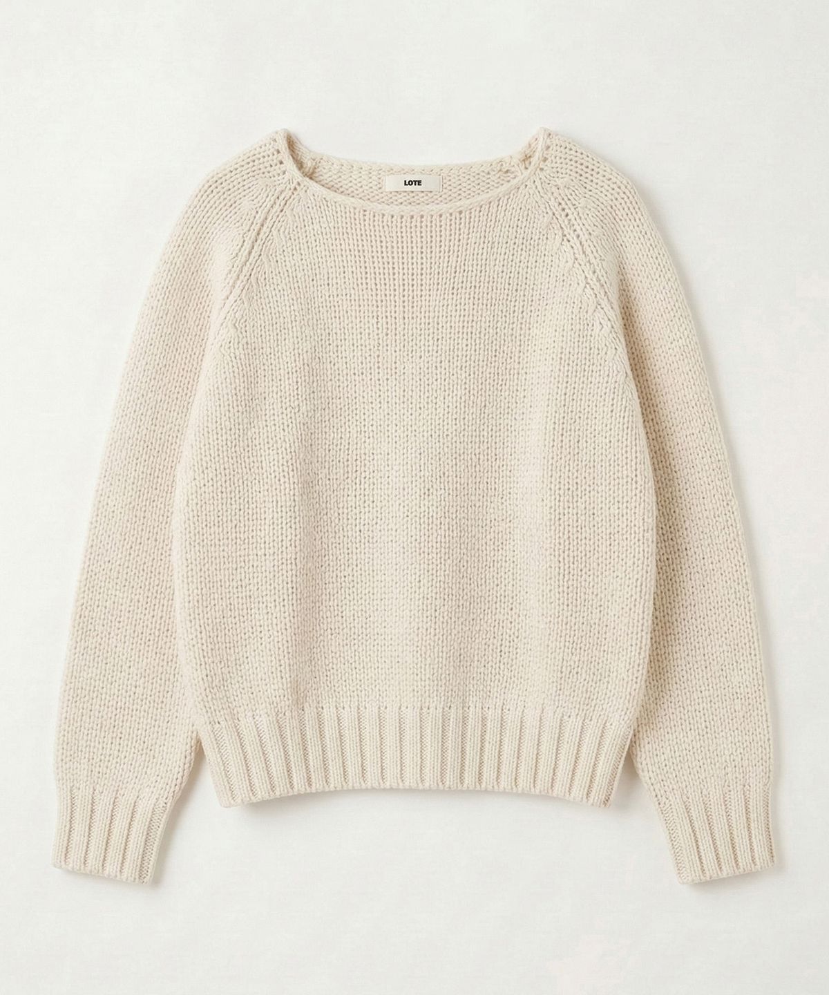 로트(LOTE) Chunky Boat Neck Knit_3 Color