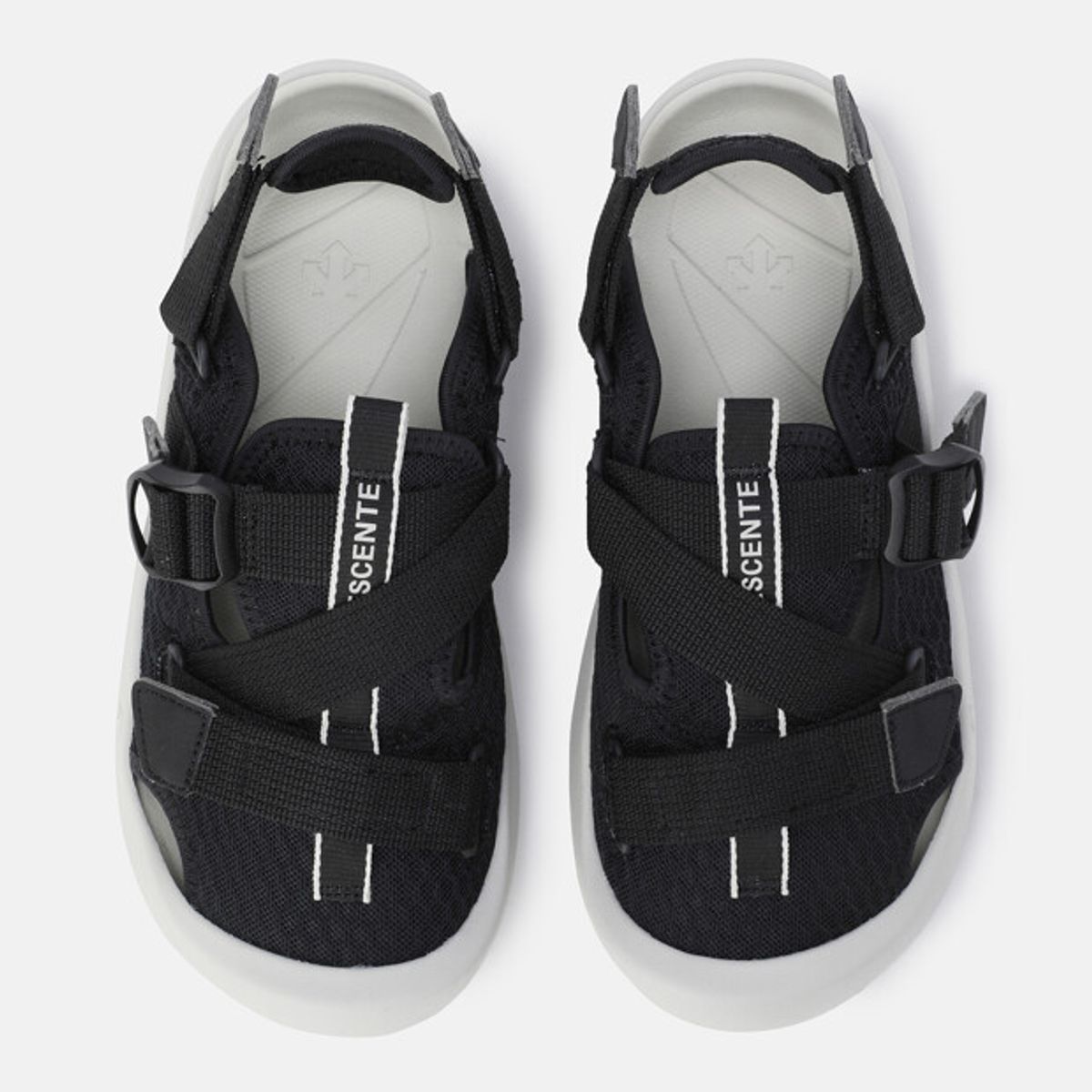 데상트(DESCENTE) 와일드 플로우 스트랩 샌들 블랙 SR123LND11