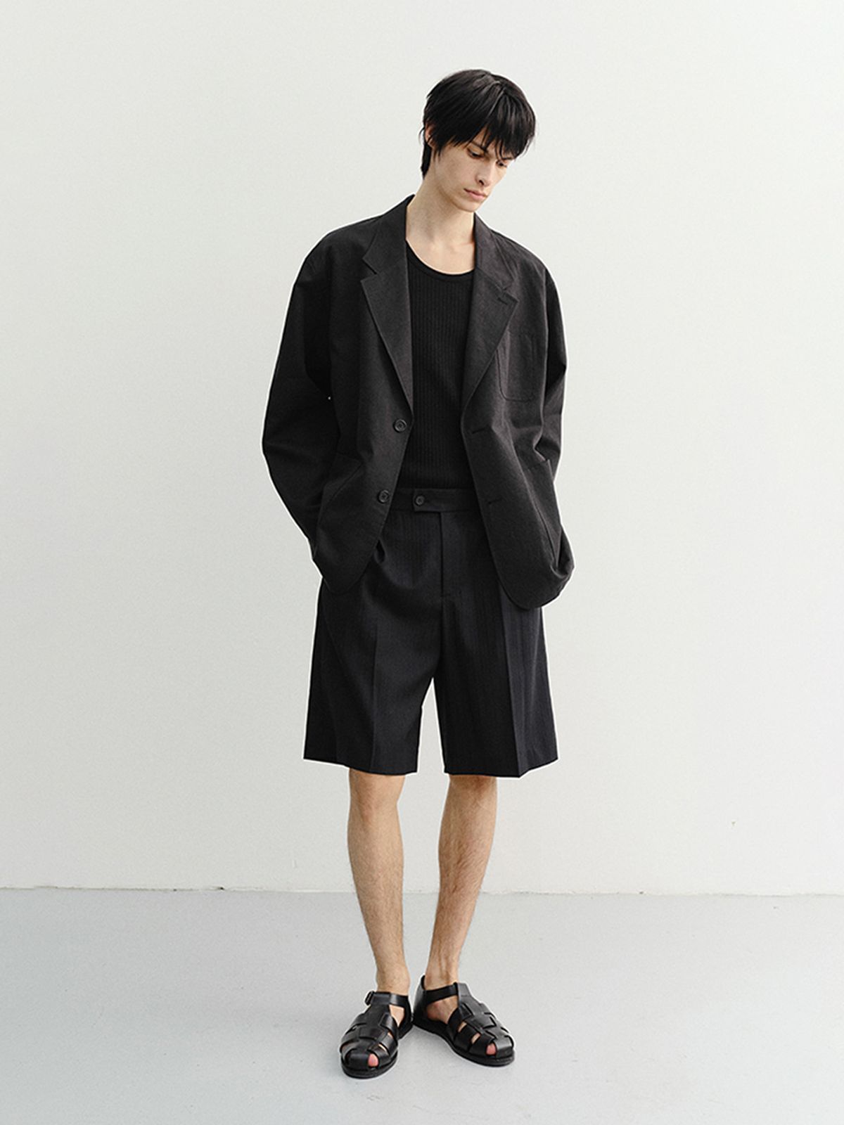 던스트 포 맨(DUNST FOR MEN) SOFT TAILORED JACKET_UNISEX_UDJA6B123_BLACK