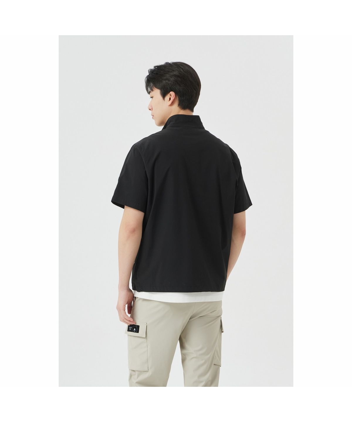 골든베어(GOLDEN BEAR) (M) Light-weight Half Zip Pullover G4UAM26401BKX