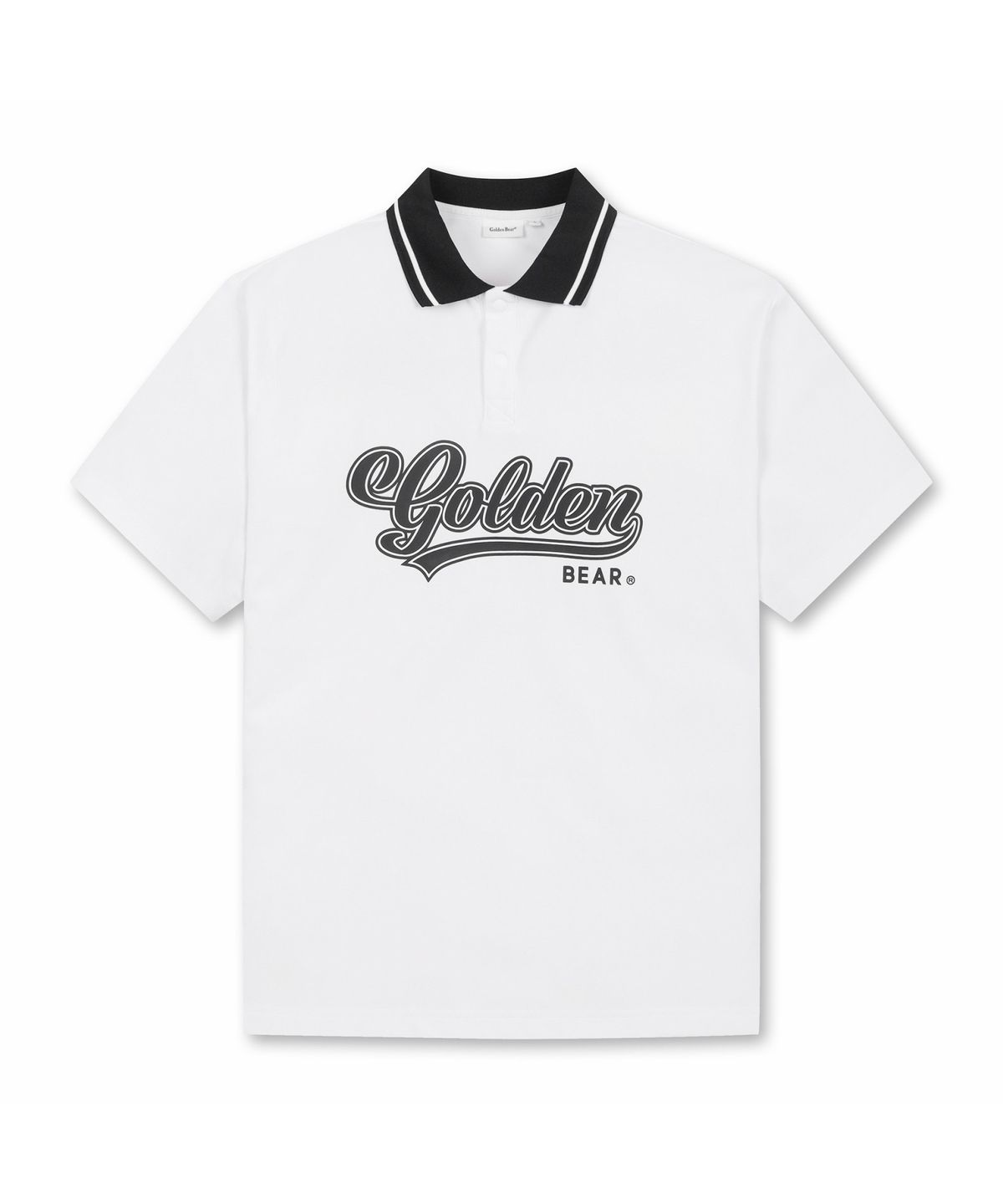골든베어(GOLDEN BEAR) (M) Contrast Colored Collar T-shirt G4TAM26431WHX