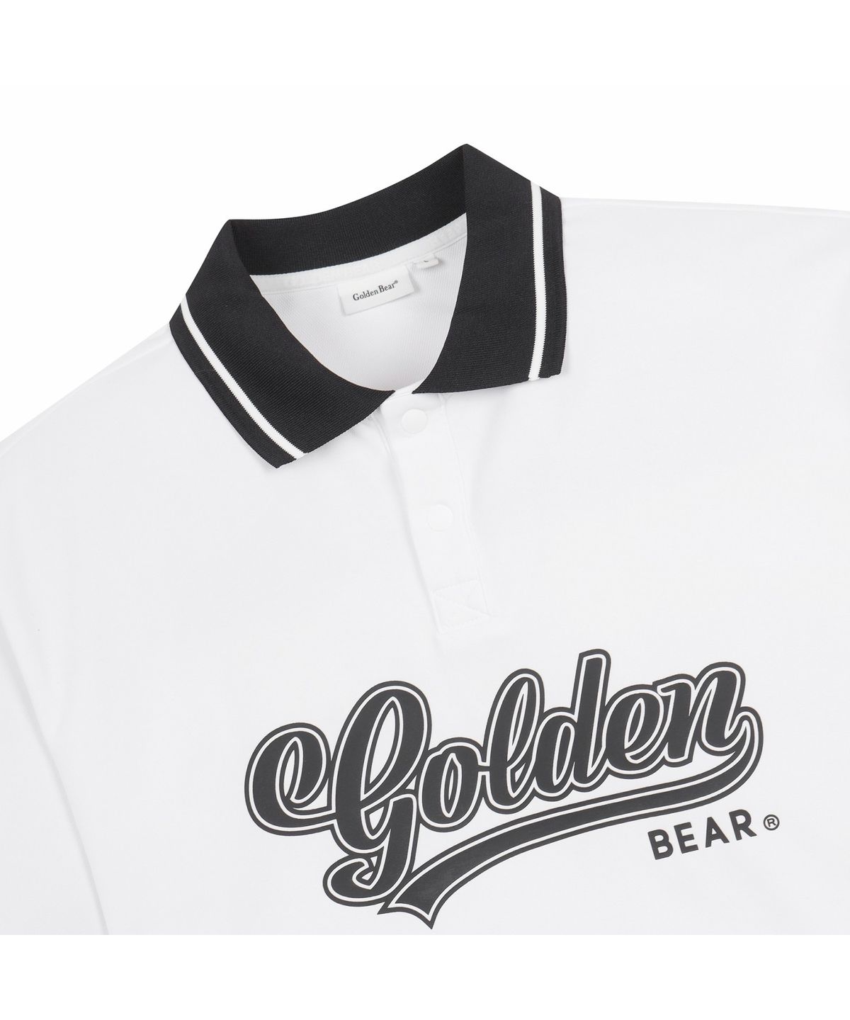 골든베어(GOLDEN BEAR) (M) Contrast Colored Collar T-shirt G4TAM26431WHX
