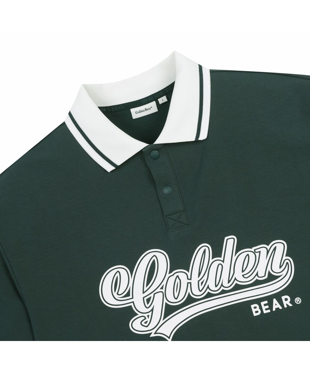골든베어(GOLDEN BEAR) (M) Contrast Colored Collar T-shirt G4TAM26431GRX