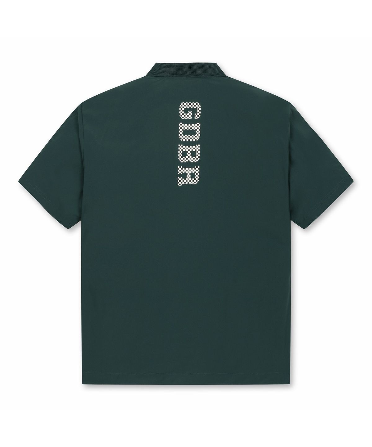 골든베어(GOLDEN BEAR) (M) Checker board patterned Logo Collar T-shirt G4TAM26411GRX