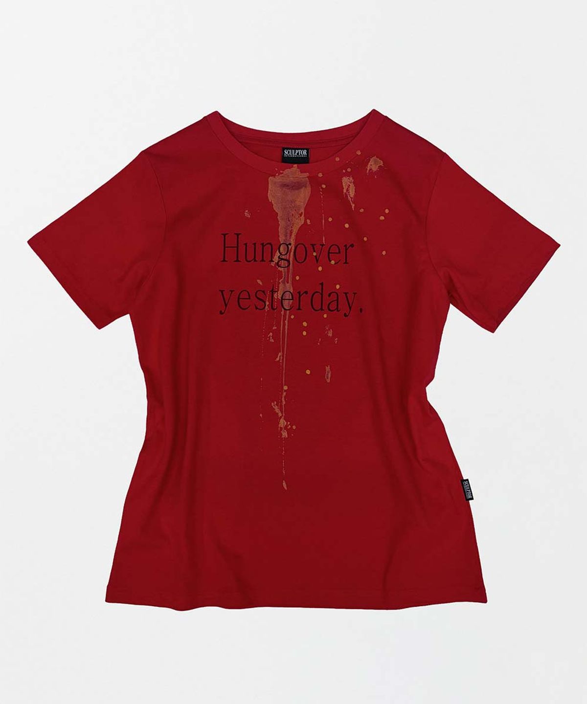 스컬프터(SCULPTOR) Raw Statement Tee Red