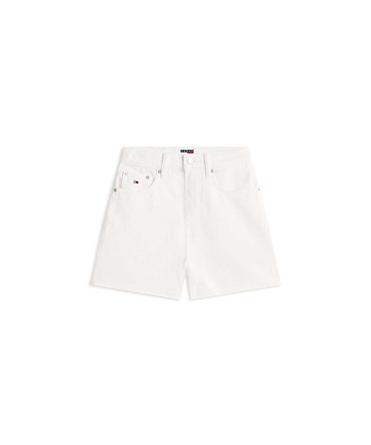 타미진스(TOMMY JEANS) 화이트워시드 데님 맘 쇼츠 (T32G1NEQ64TWT11D0)