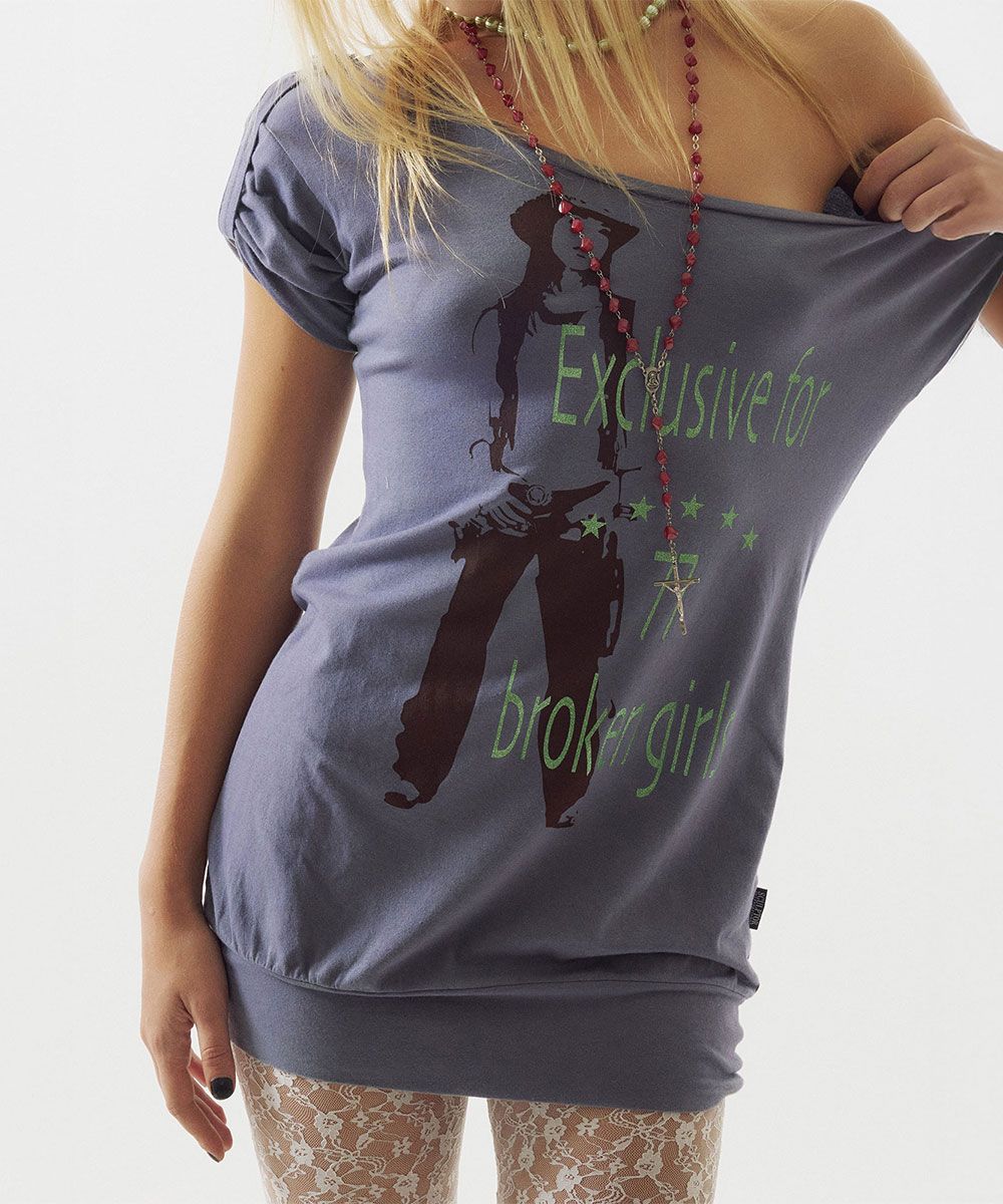 스컬프터(SCULPTOR) Broken Girls Roll Up Tee Dirty Purple - 사이즈