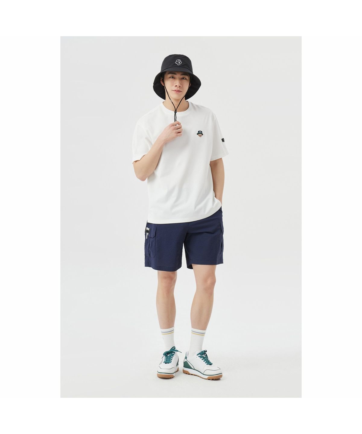 골든베어(GOLDEN BEAR) (M) Seersucker shorts G4PAM26331NYX