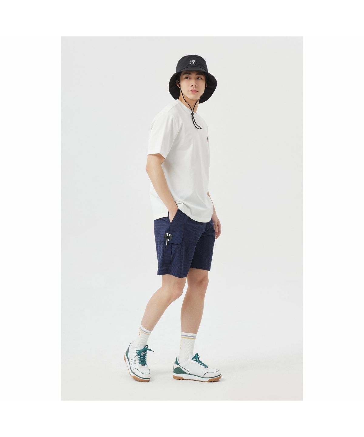 골든베어(GOLDEN BEAR) (M) Seersucker shorts G4PAM26331NYX
