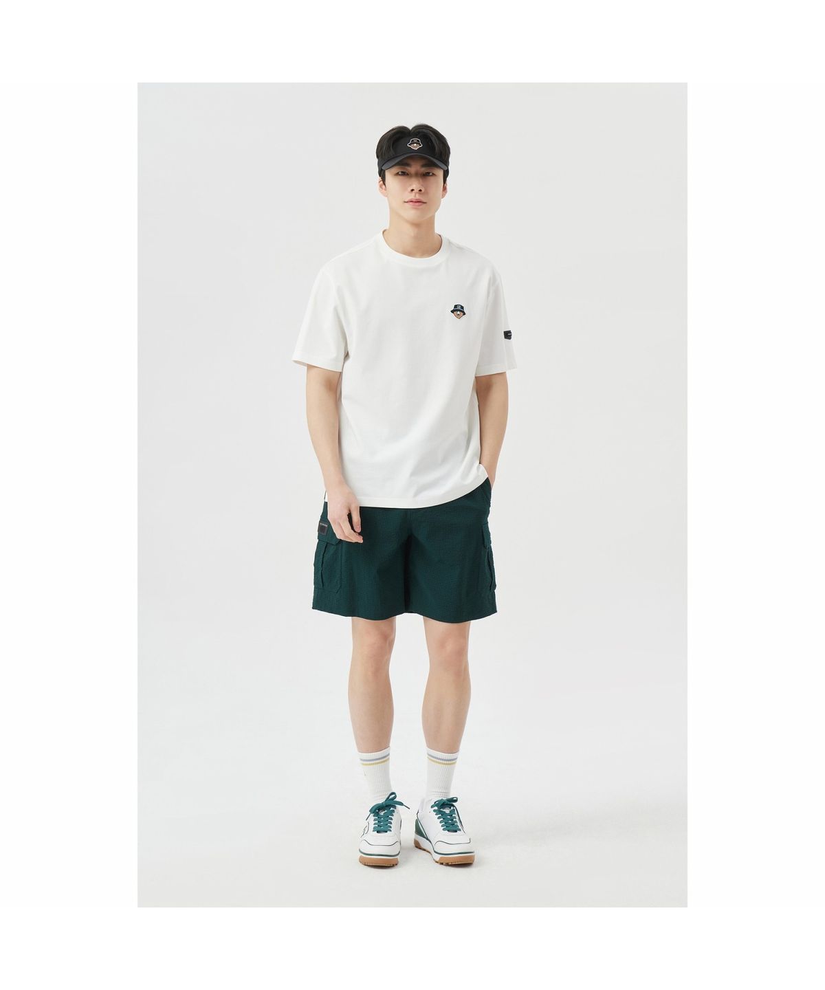골든베어(GOLDEN BEAR) (M) Seersucker shorts G4PAM26331GRX
