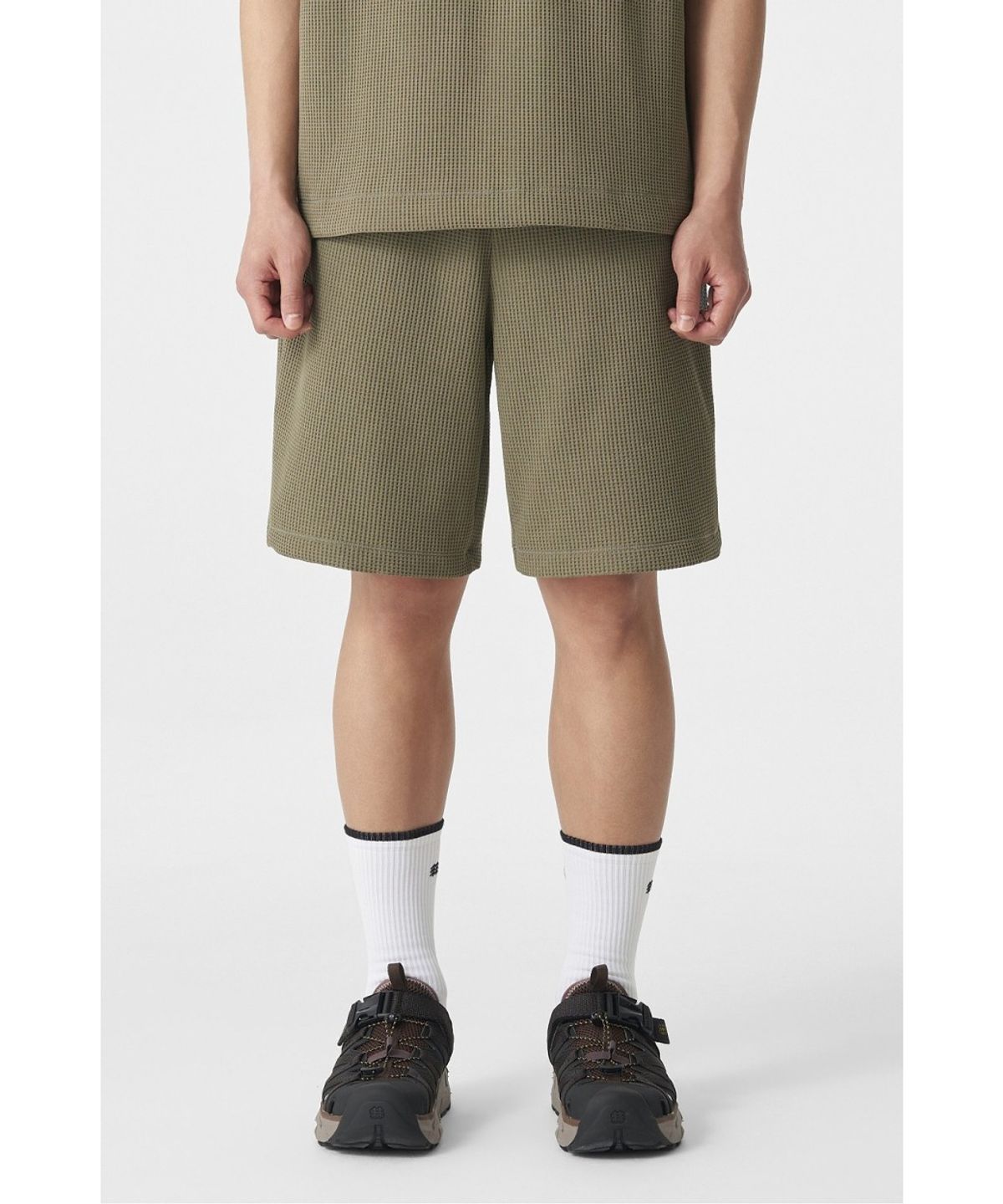 코오롱스포츠(KOLON SPORT) 남성 와플 6부 쇼츠 (SET-UP) TLPOM26581GKH