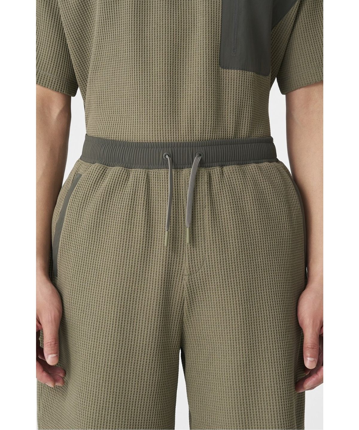 코오롱스포츠(KOLON SPORT) 남성 와플 6부 쇼츠 (SET-UP) TLPOM26581GKH