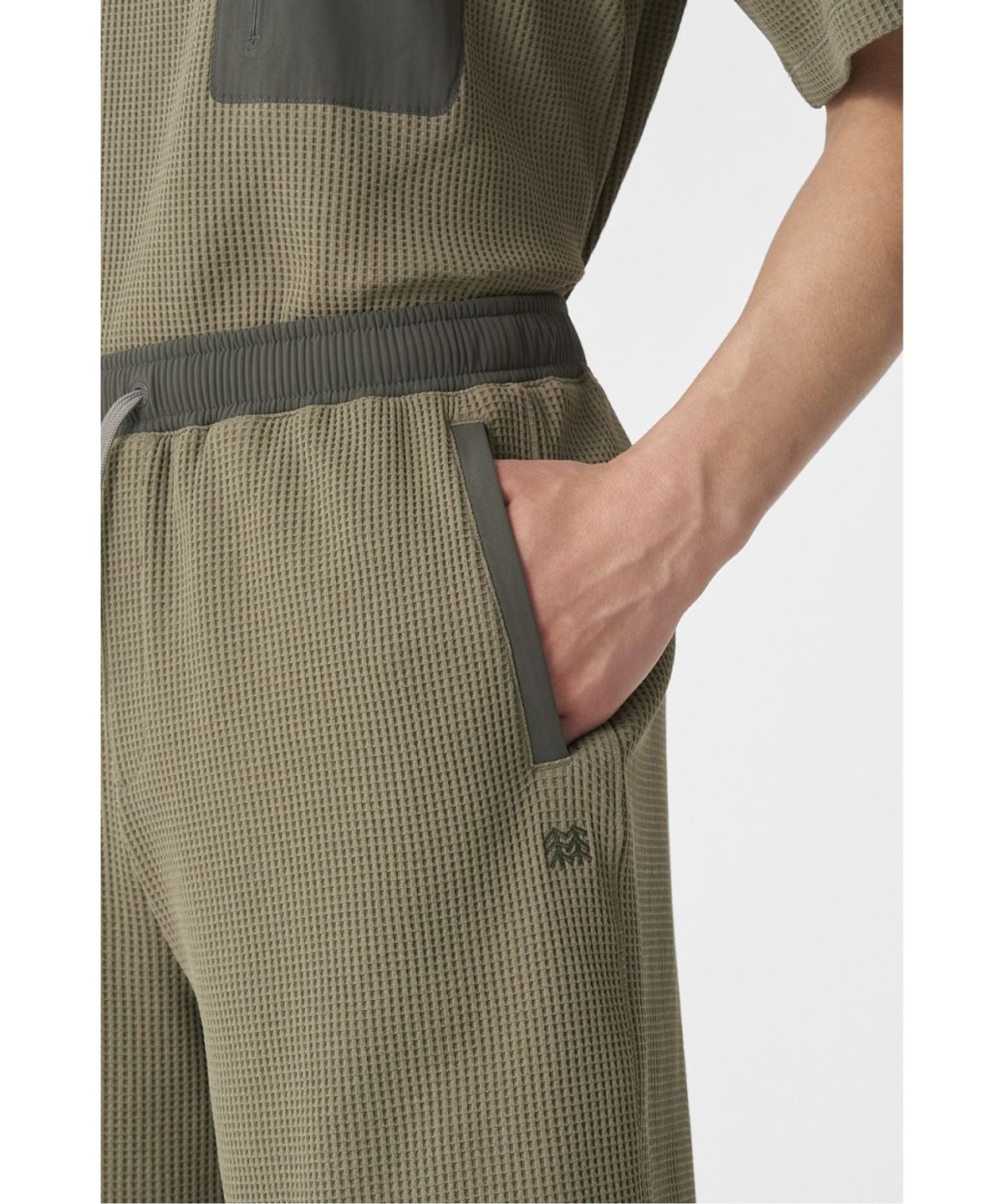 코오롱스포츠(KOLON SPORT) 남성 와플 6부 쇼츠 (SET-UP) TLPOM26581GKH