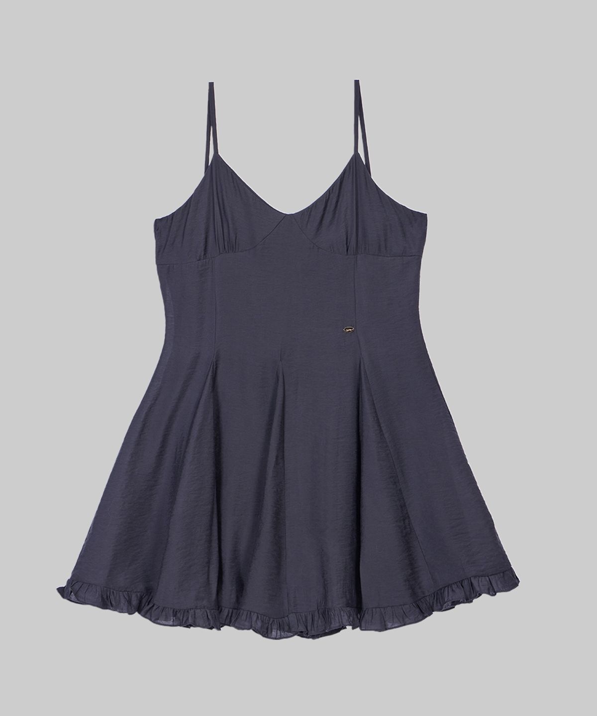 헤인트(HAINT) RUFFLE FLARE SLEEVELESS ONE-PIECE 2COL_CHARCOAL