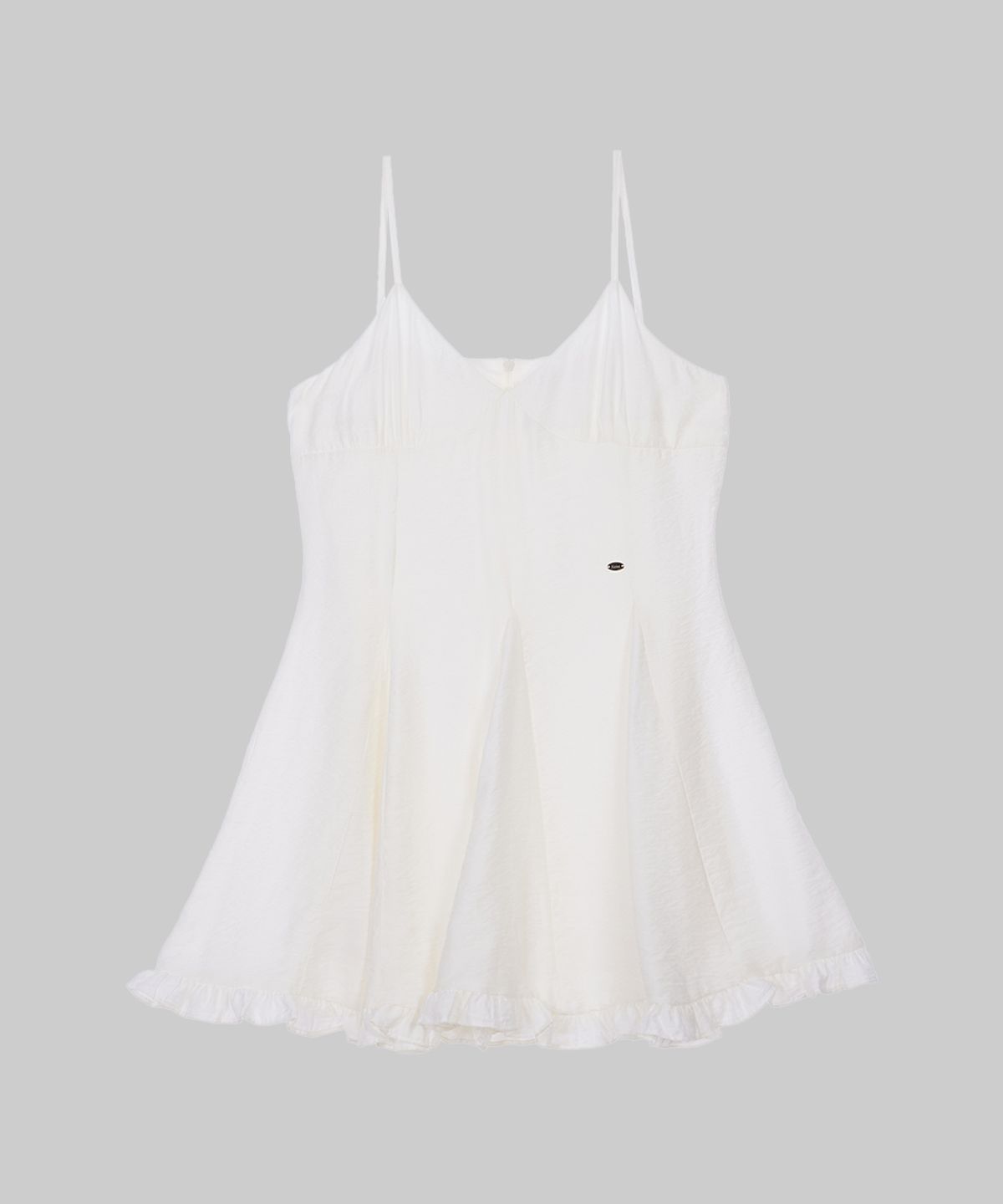 헤인트(HAINT) RUFFLE FLARE SLEEVELESS ONE-PIECE 2COL_IVORY