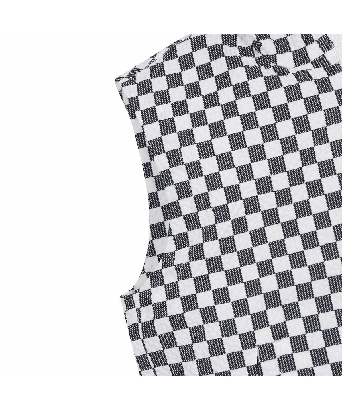 골든베어(GOLDEN BEAR) (W) Checker Boarder Hoody Vest (SET UP) G5VAM26311WHX