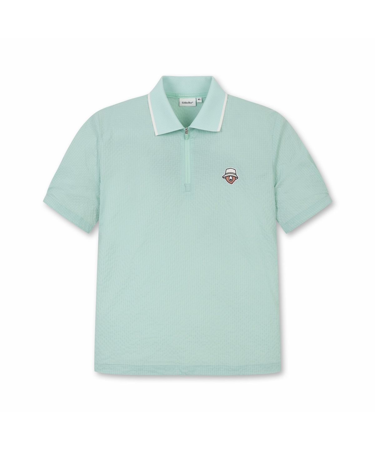 골든베어(GOLDEN BEAR) (W) Seersucker Collar T-shirt G5TAM26331MIX