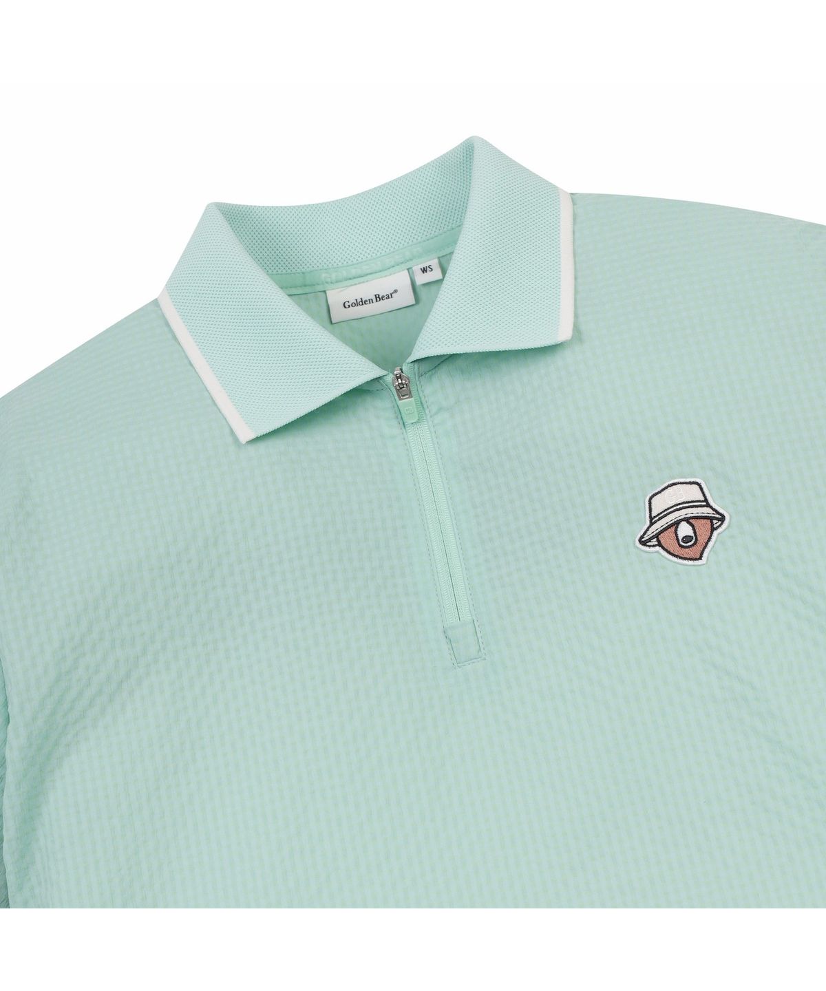 골든베어(GOLDEN BEAR) (W) Seersucker Collar T-shirt G5TAM26331MIX