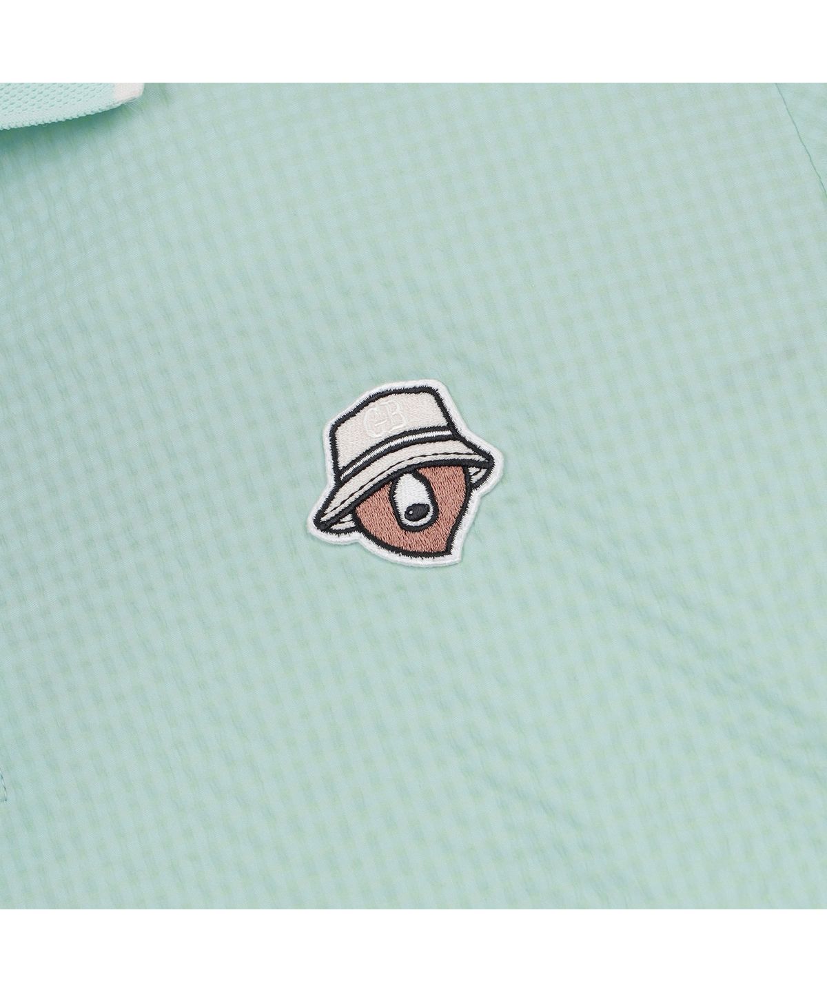 골든베어(GOLDEN BEAR) (W) Seersucker Collar T-shirt G5TAM26331MIX