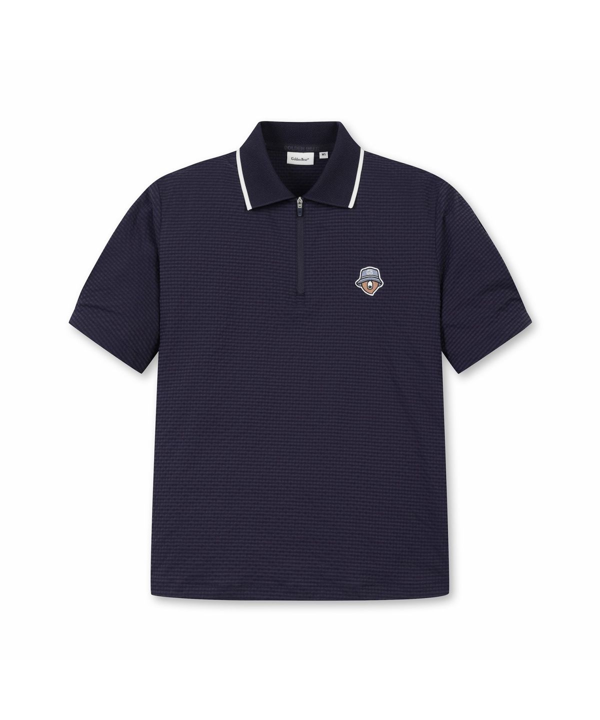 골든베어(GOLDEN BEAR) (W) Seersucker Collar T-shirt G5TAM26331NYX