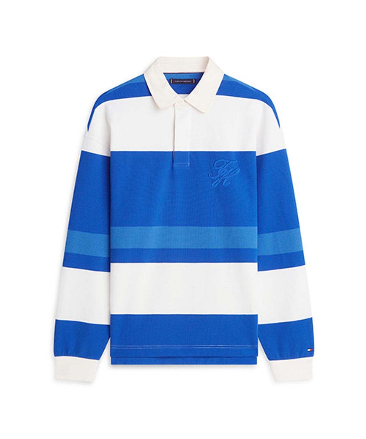 타미힐피거(TOMMY HILFIGER) 릴렉스 스트라이프 럭비 티셔츠 (T12G1TKT690MT10A5)